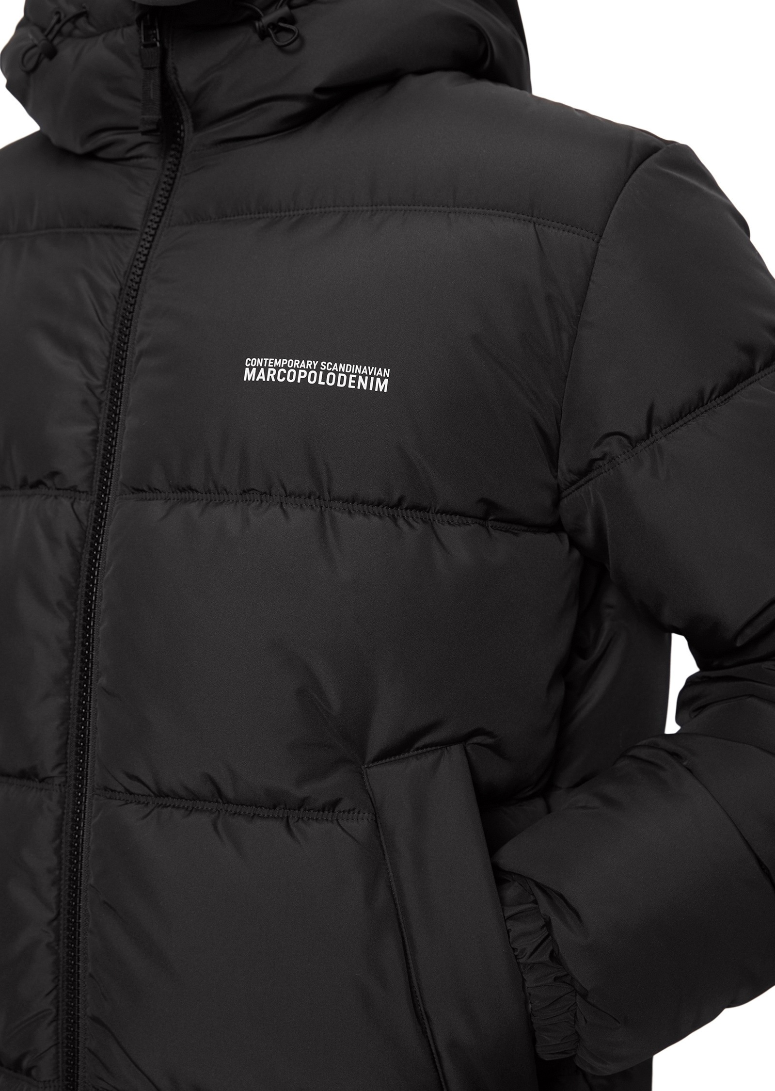 Marc O'Polo DENIM Outdoorjacke »mit No-Down-Wattierung«, ohne Kapuze