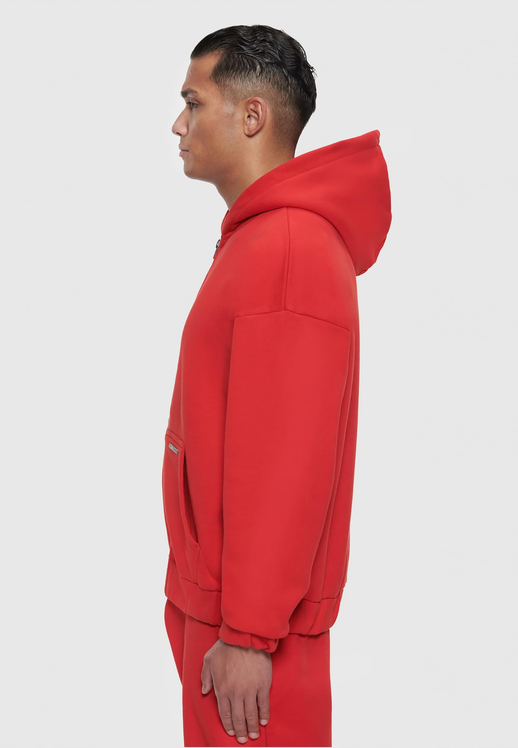Dropsize Sweatjacke »Dropsize Herren Bazix Republiq Super Heavy Blank Zip-Hoodie«