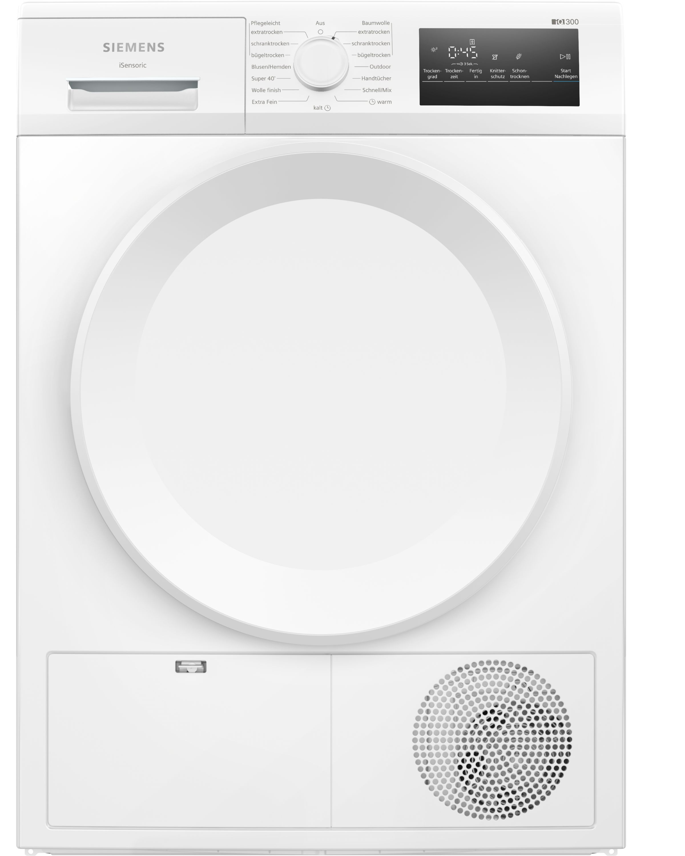 SIEMENS Wärmepumpentrockner "WT43H004", B:59,8cm H:84,2cm T:61,3cmweiß, Trockner