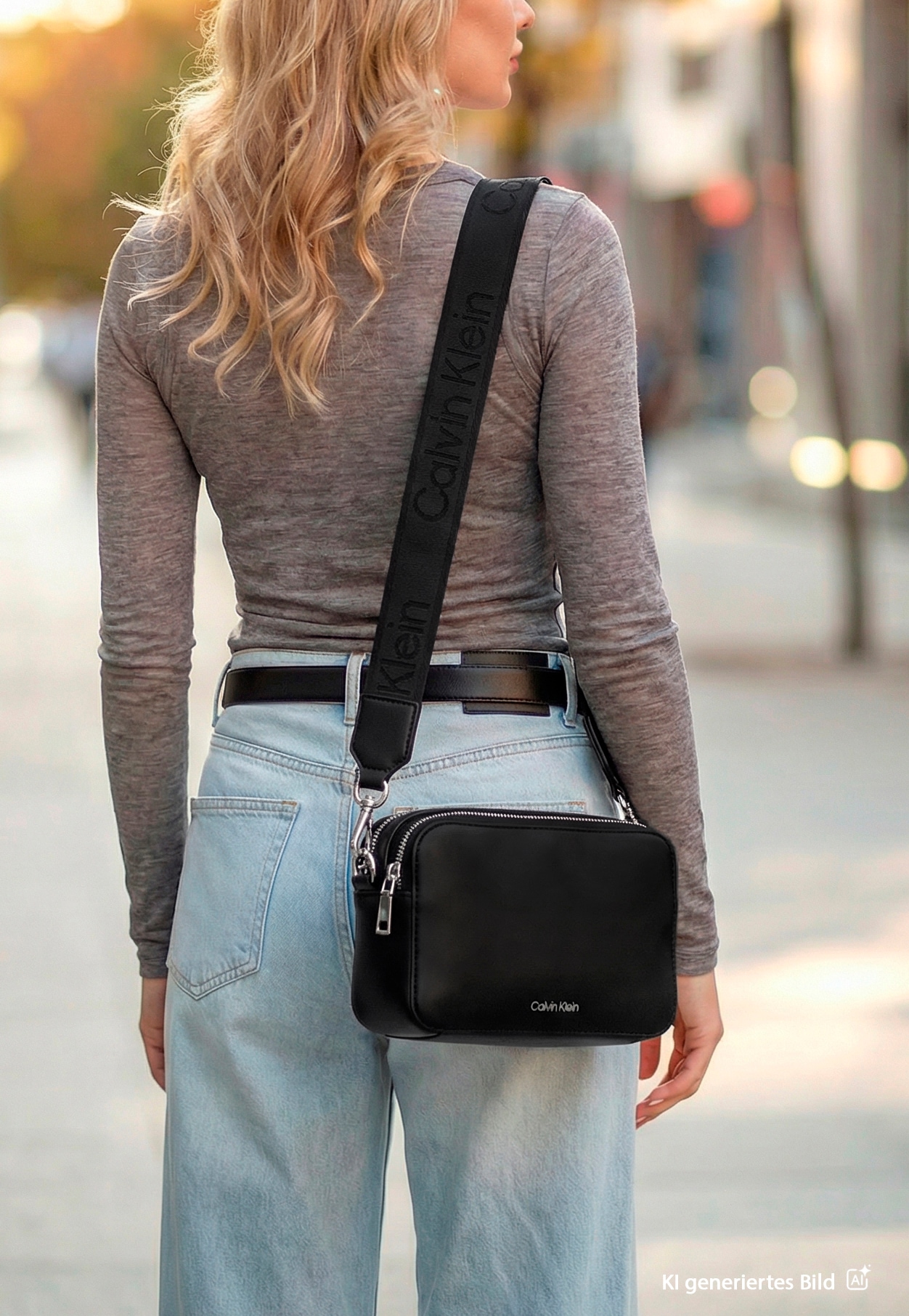 Calvin Klein Mini Bag "WEBBING DOUBLE STRAP CAMERA BAG" kleine Schultertasc günstig online kaufen