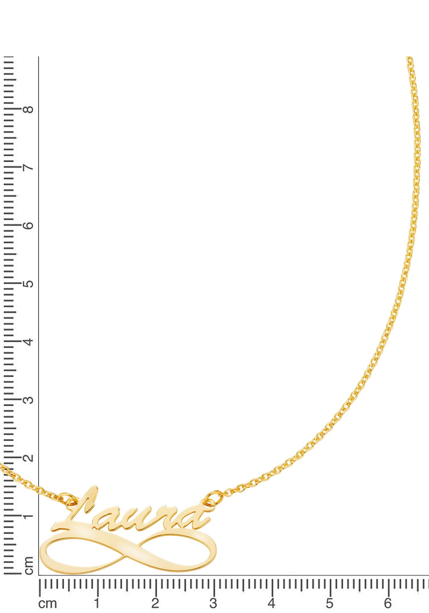 Firetti Namenskette Weihnachten Silber Mail, »Schmuck Geburtstag Halskette bestellen 925 GRAVURwunsch online Valentinstag Geschenk per Anlass deinem Namen«, | BAUR mit