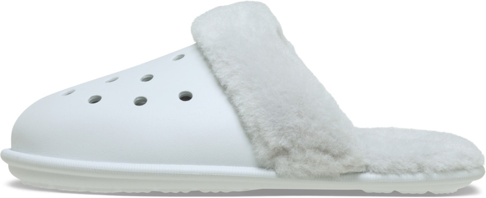 Crocs Classic Fuzz Scuff Slipper Offwhite 39 3