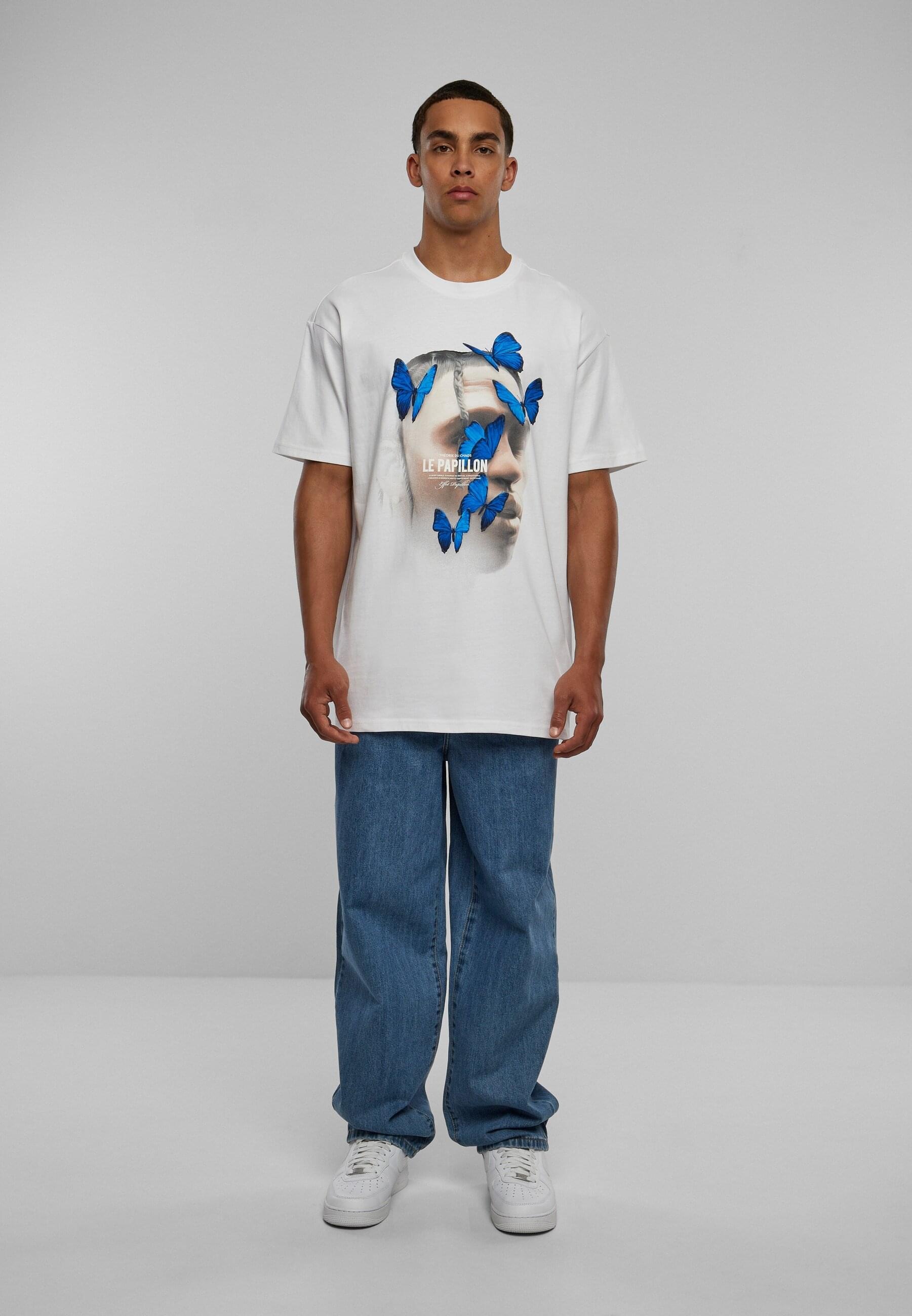 Upscale by Mister Tee Kurzarmshirt »Upscale by Mister Tee Herren Le Papillon Oversize Tee«, (1 tlg.)