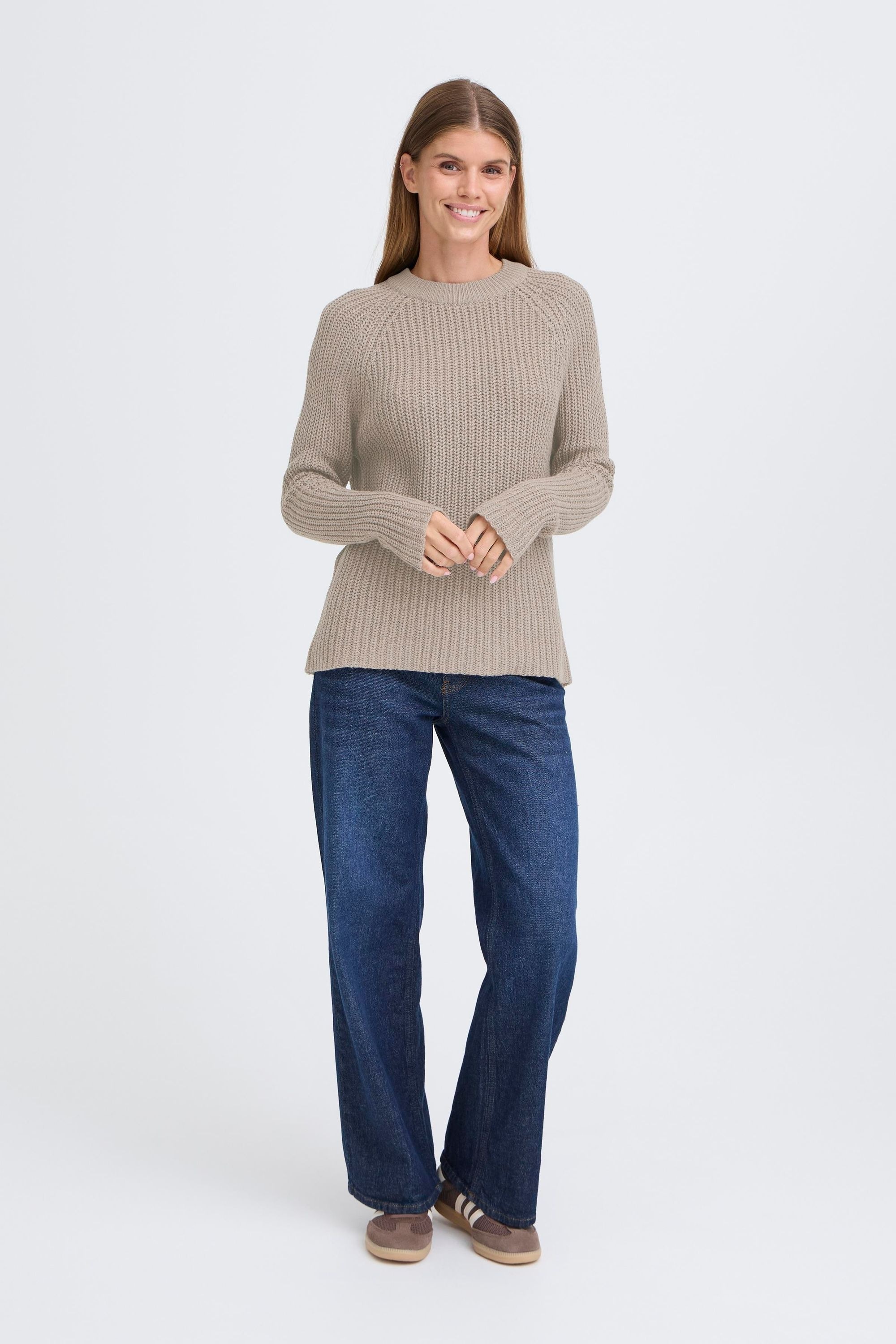 OXMO Strickfleece-Pullover »Strickpullover OXKanna«