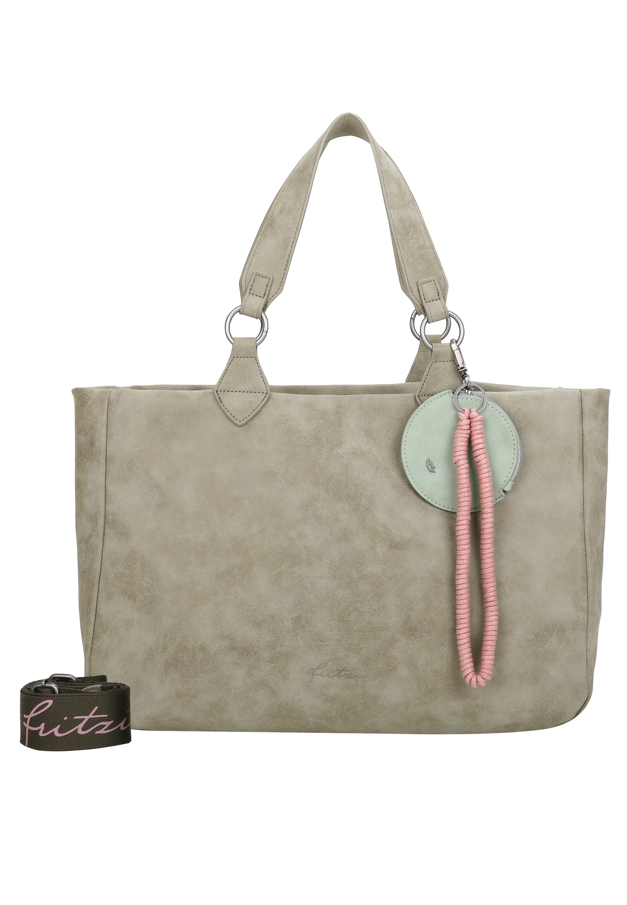 Fritzi aus Preußen Henkeltasche "Izzy Vintage" mit Taschen-Anhänger und Schlüsselschlange