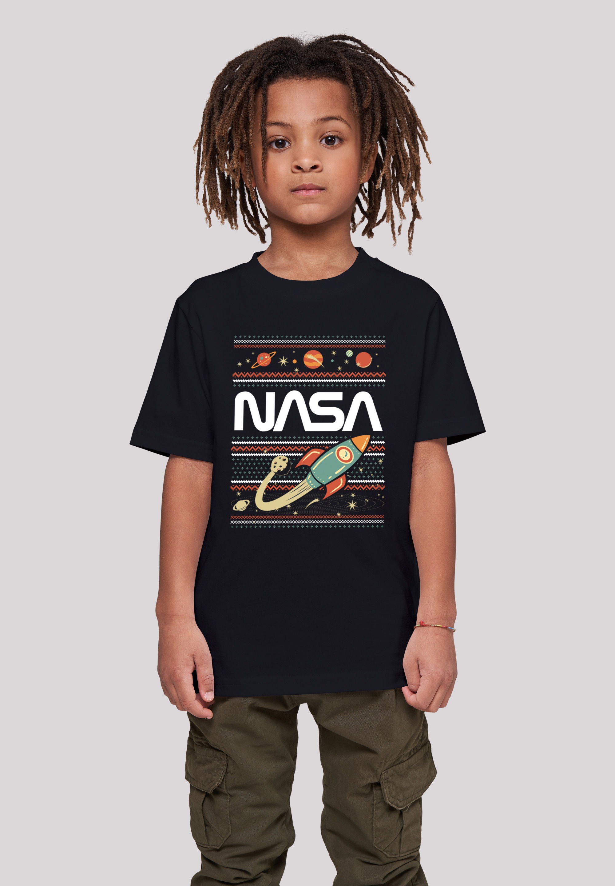 F4NT4STIC T-Shirt »NASA Fair Isle«, Mädchen,Bedruckt bestellen Unisex | BAUR Kinder,Premium Merch,Jungen