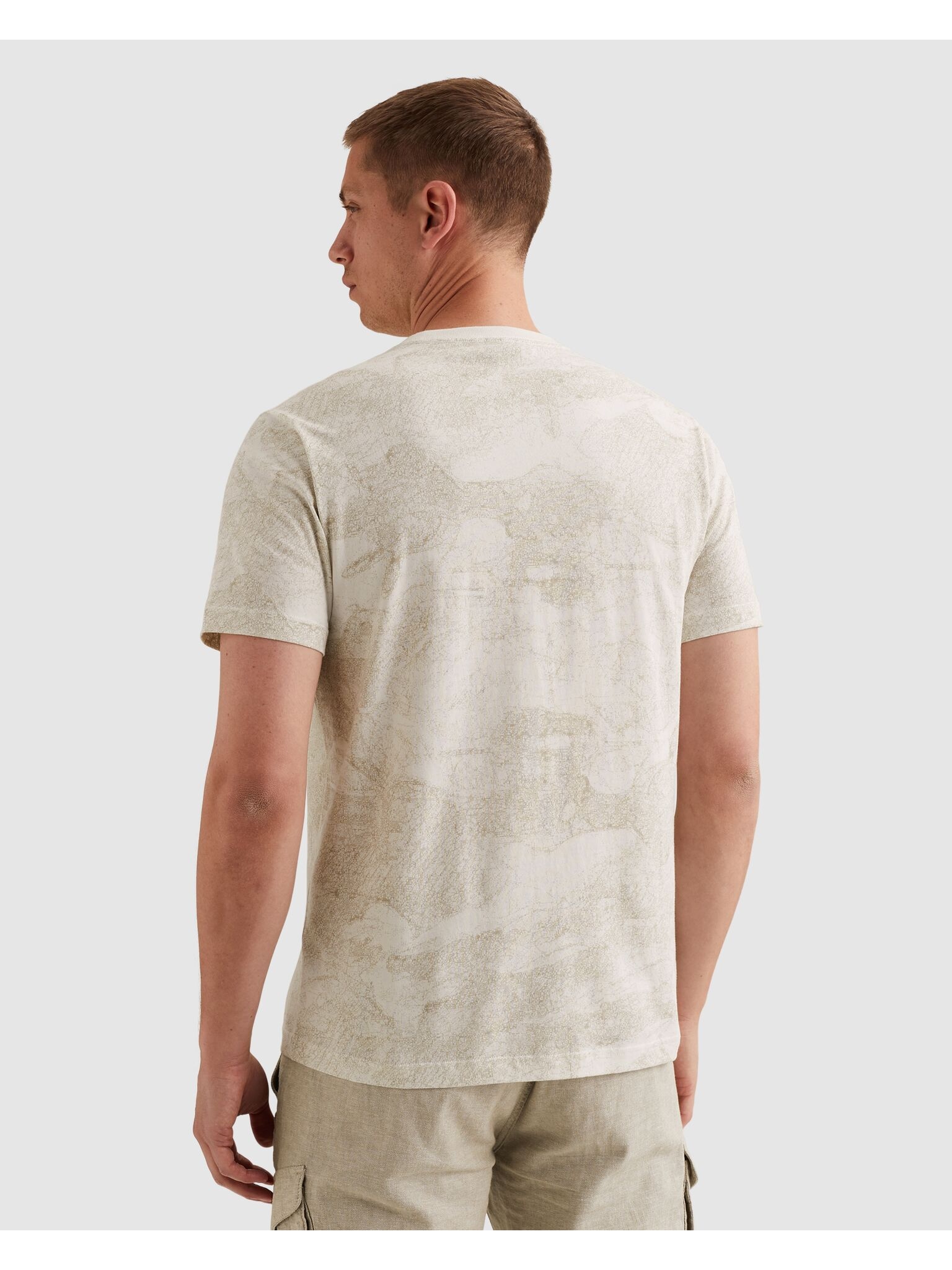 PME LEGEND T-Shirt »Short sleeve r-neck single jersey aop« mit Logo Stickerei