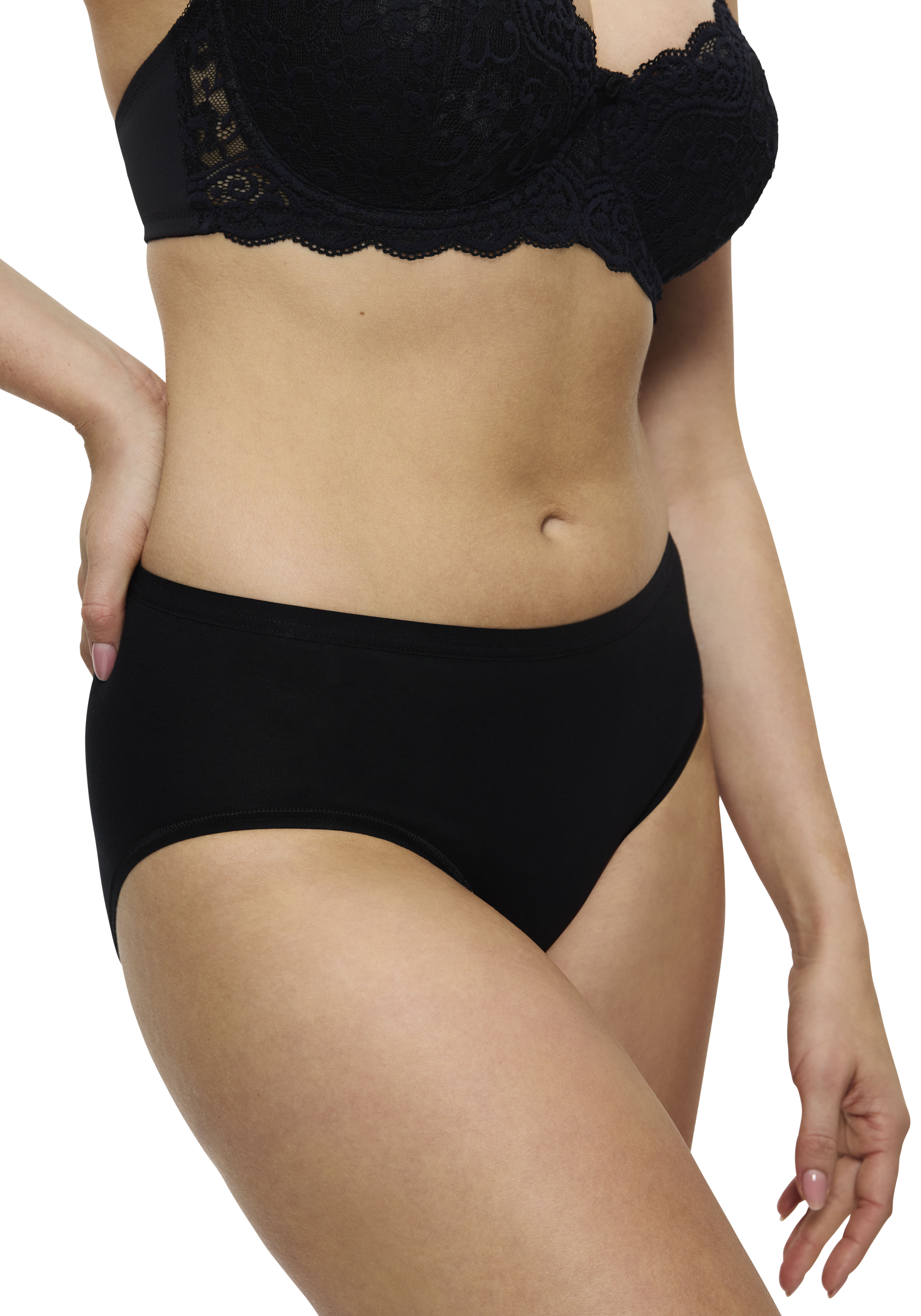 Thumbnail - Triumph Midislip "Sense Of Cotton" 2er Pack, weich, ohne Seitennaht, elastisch