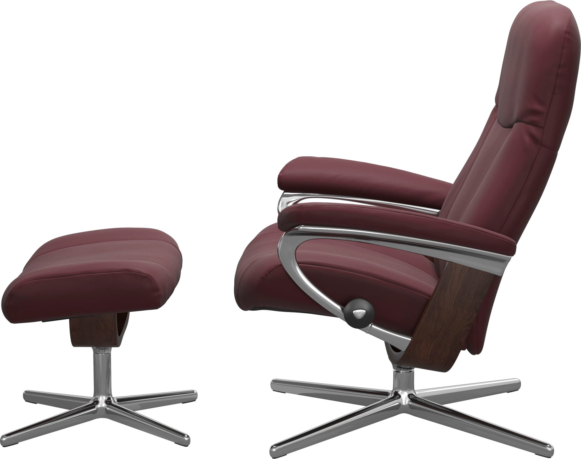 Stressless® Fußhocker »Garda«, mit Cross Base, Größe M & L, Holzakzent Braun