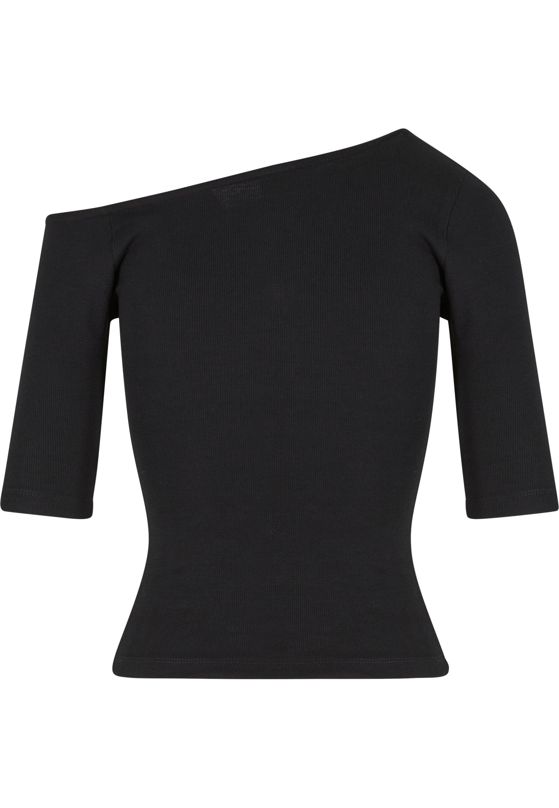 URBAN CLASSICS T-Shirt "Urban Classics Ladies Organic Asymmetric Rib Tee", günstig online kaufen