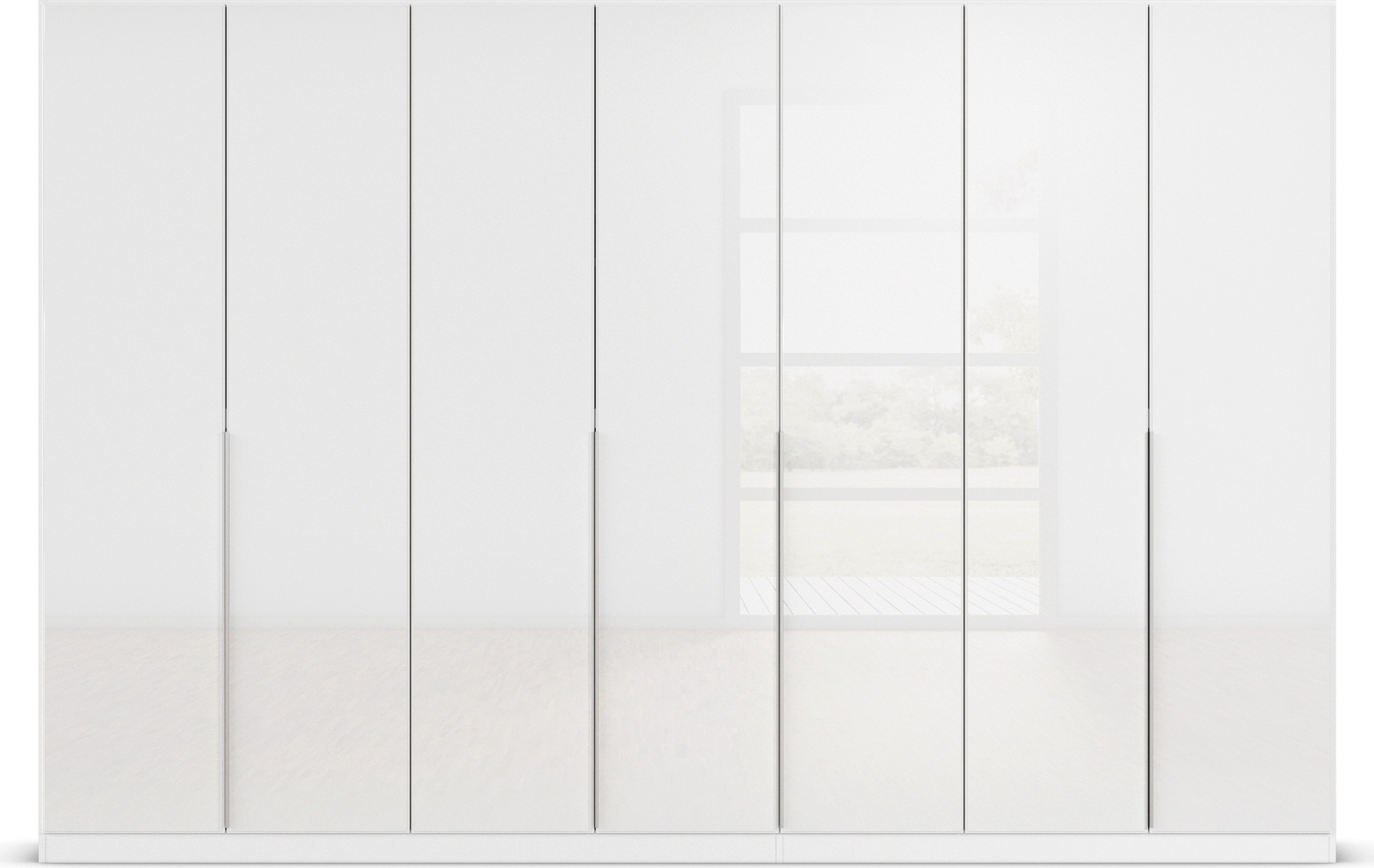 rauch Drehtürenschrank »Kleiderschrank Kleiderschränke Schrank Garderobe AGORDO mit Glasfront«, (in zwei Griff-Farben), durchdachte Innenausstattung, in 6 Breiten und 2 Höhen MADE IN GERMANY