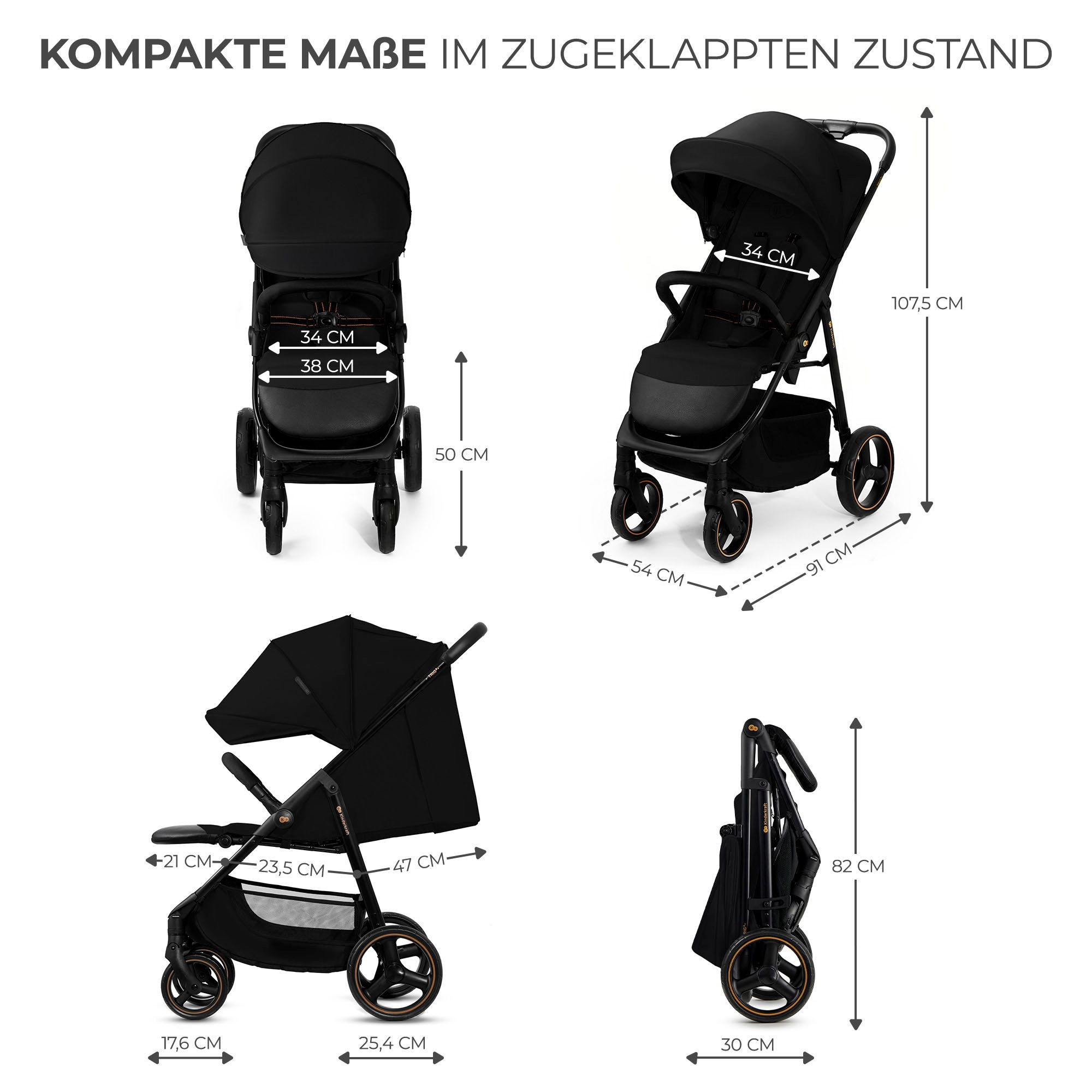 Kinderkraft Kinder-Buggy »TRIG 3«, 22 kg
