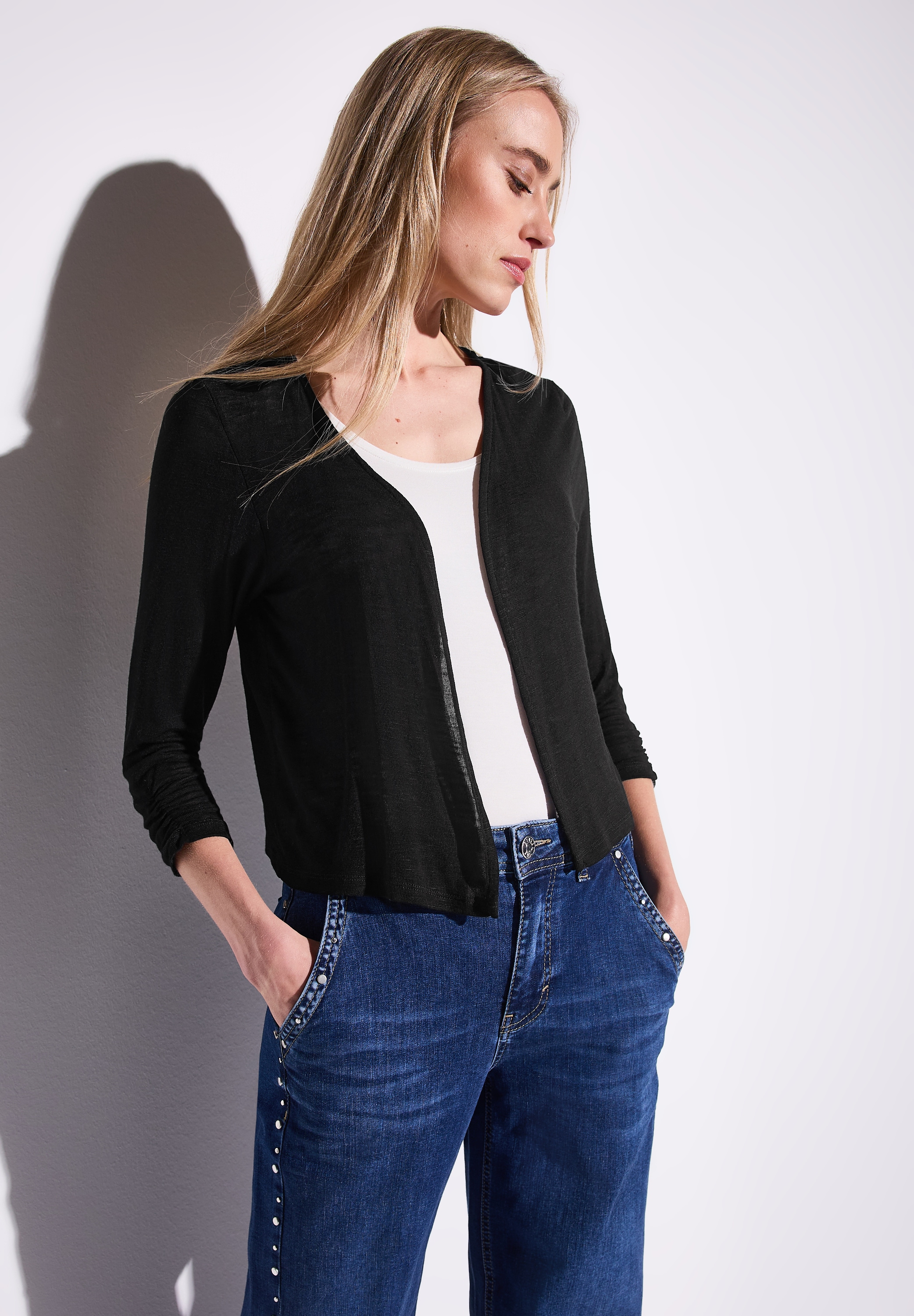 STREET ONE Shirtjacke »Style Suse«, mit 3/4-Ärmel