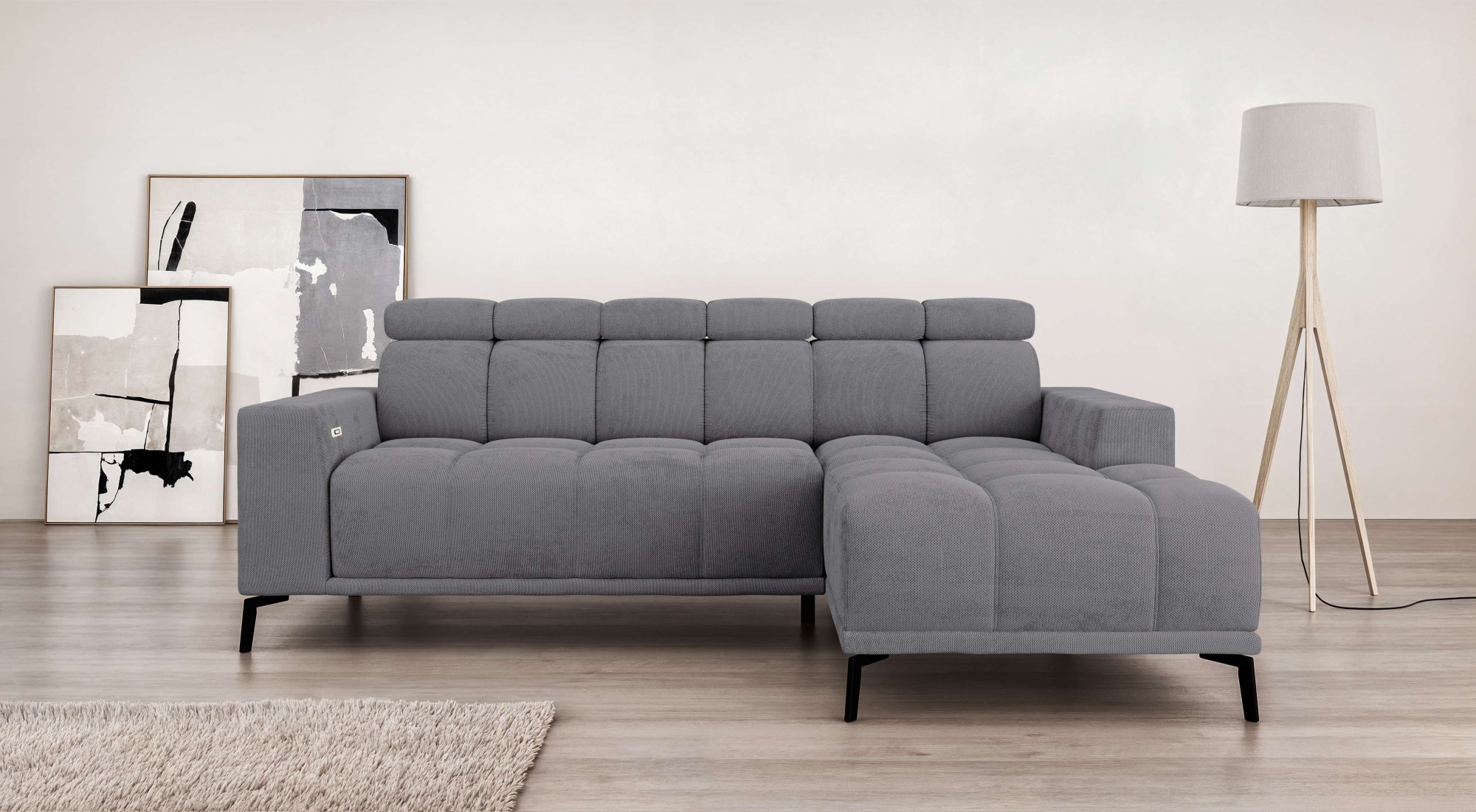 Home affaire Ecksofa "CAZIE, Designsofa, L-Form, trendige Bubble-Optik," L- günstig online kaufen