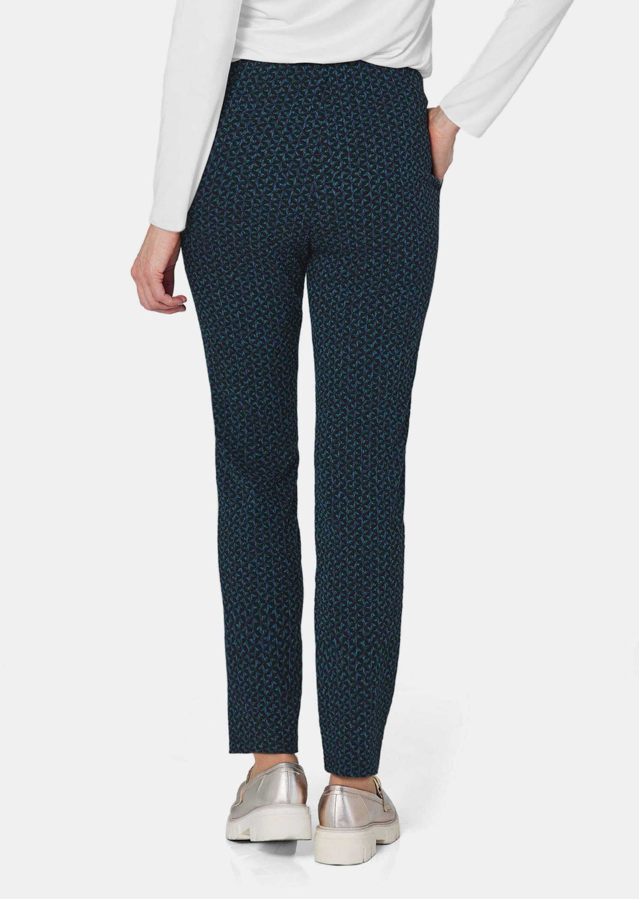 GOLDNER 2-in-1-Hose »Jacquardhose LOUISA Druckhose LOUISA mit Jacquard-Muster«
