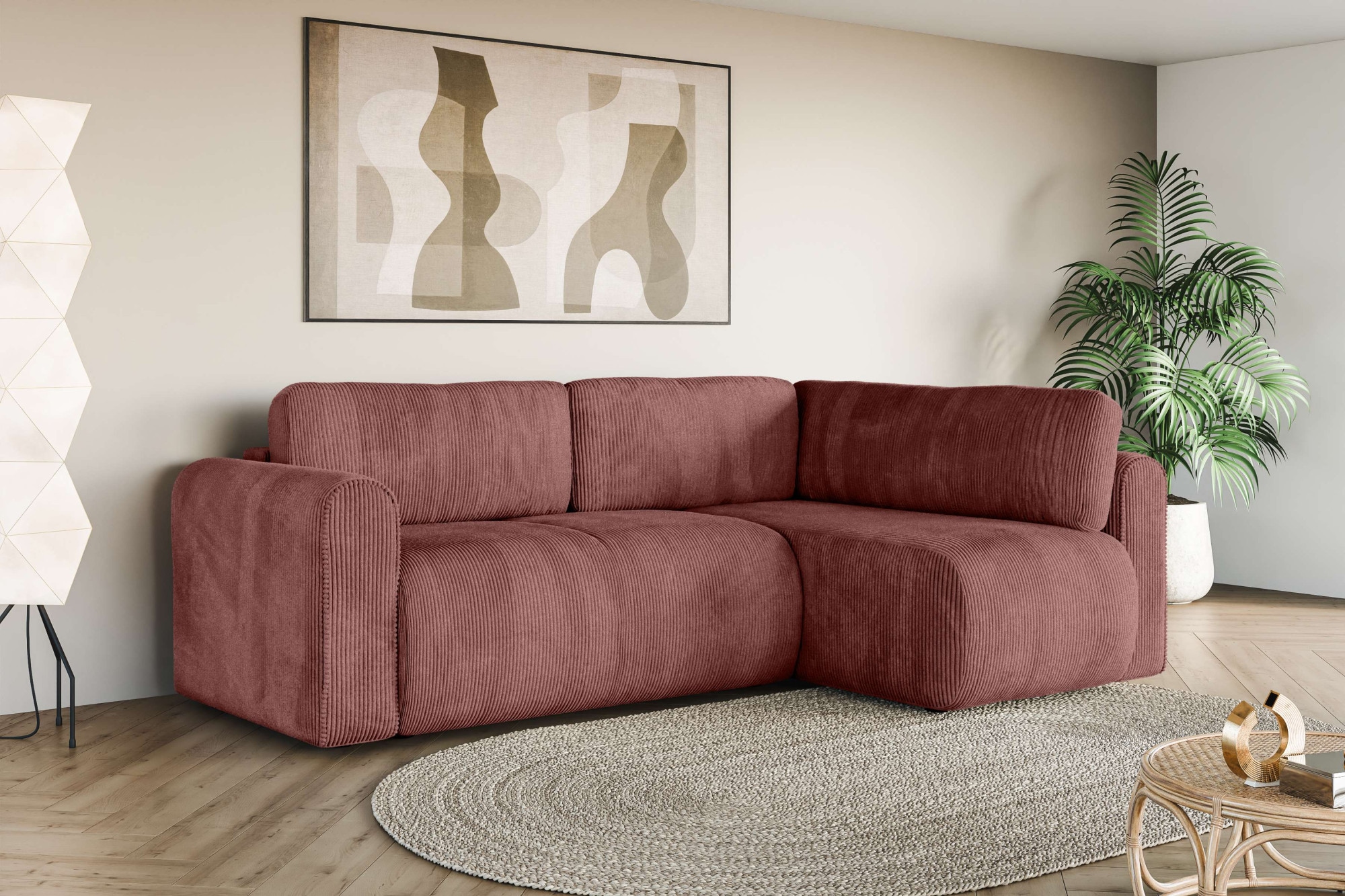 OTTO home Ecksofa "Zacharia wahlweise Schlafsofa mit Bettkasten, B/T/H 250/ günstig online kaufen