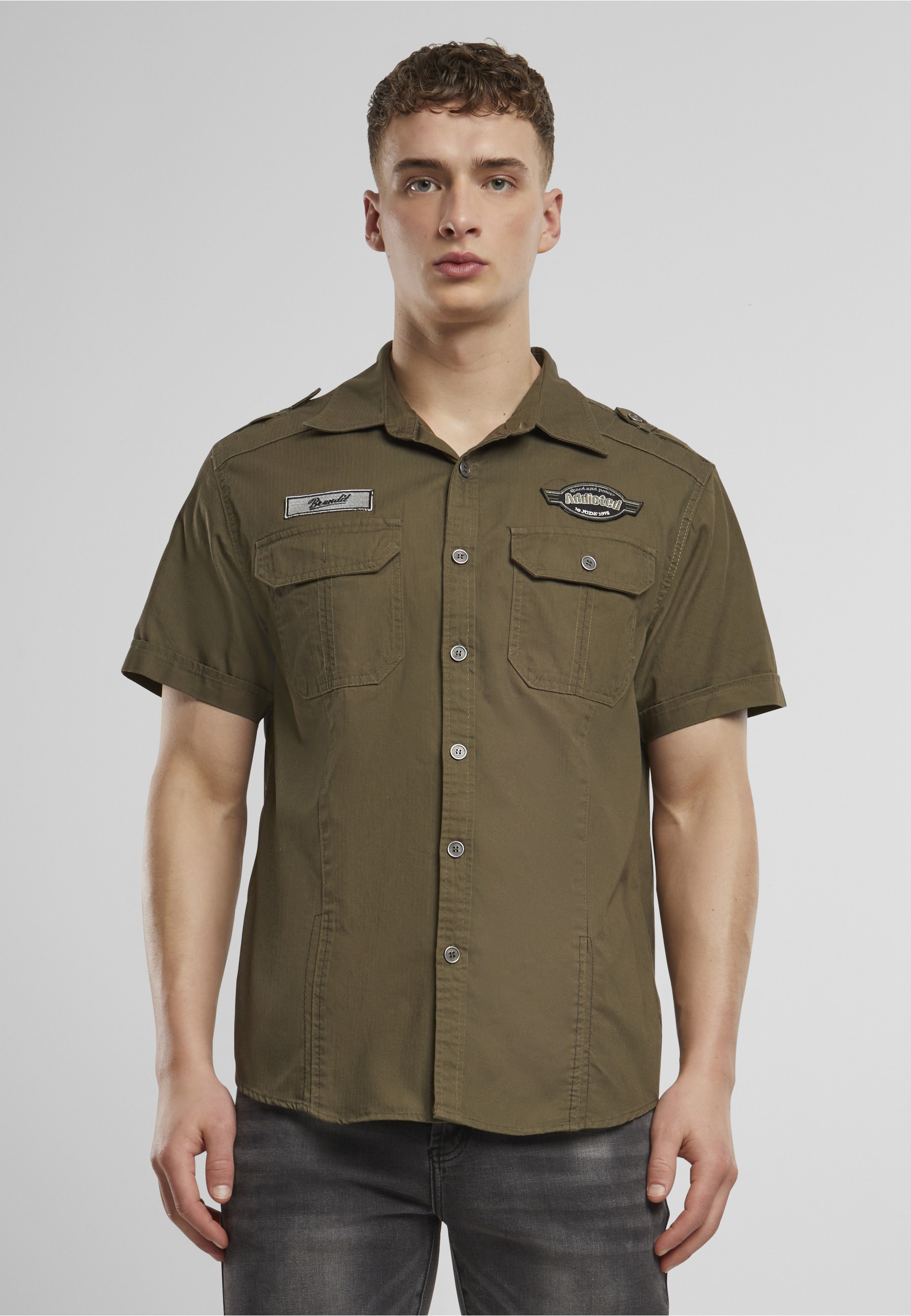 Brandit Kurzarmshirt »Brandit Herren Luis Vintage Shirt Short Sleeve« 1 Stk.