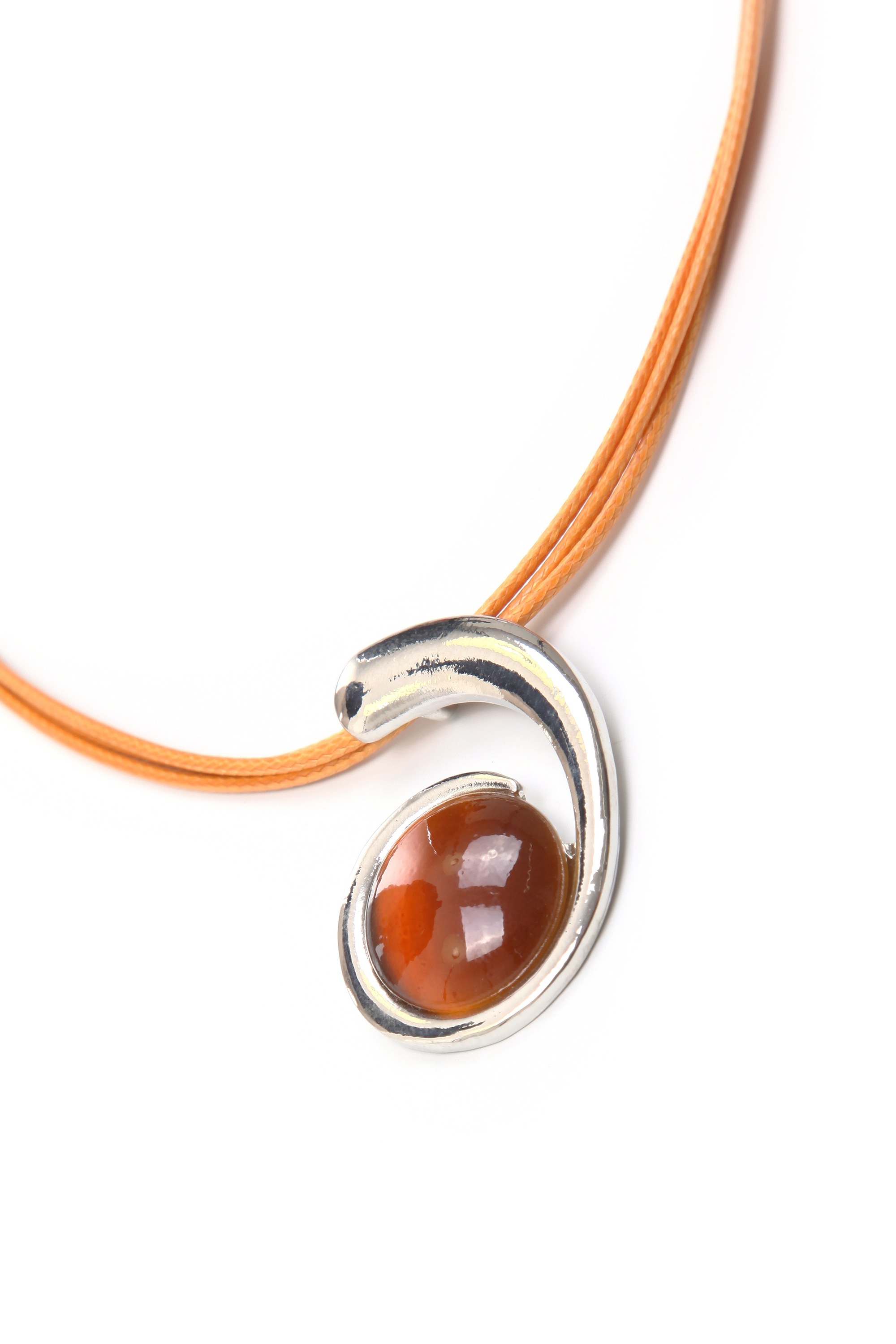 COLLEZIONE ALESSANDRO Kette mit Anhänger »Anita«, mit Glasstein im Cat-Eye-Schliff