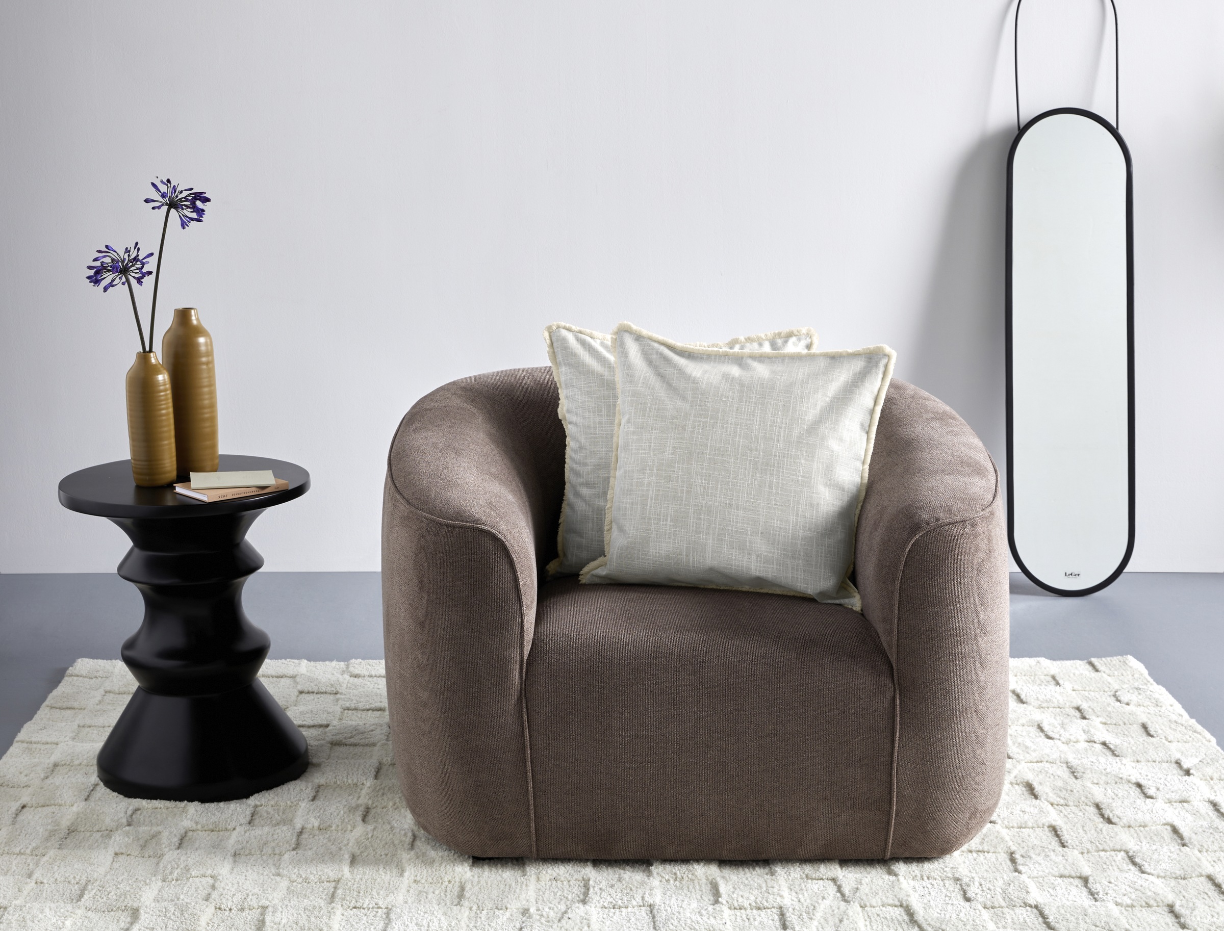 LeGer Home by Lena Gercke Dekokissen "Marusha" Leinenoptik, 50x50 Dekokisse günstig online kaufen