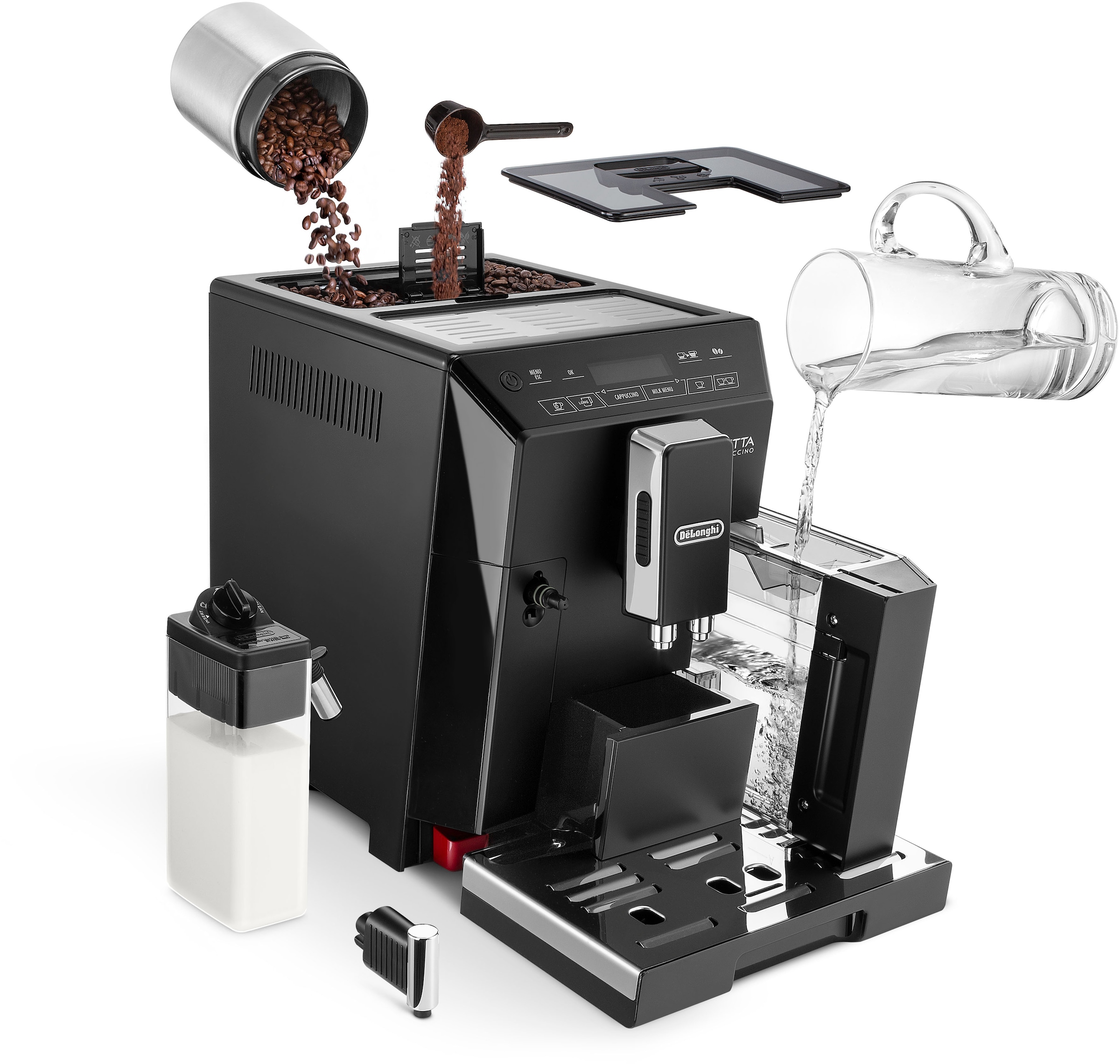 De'Longhi Kaffeevollautomat »Eletta Cappuccino ECAM 44.668.B«