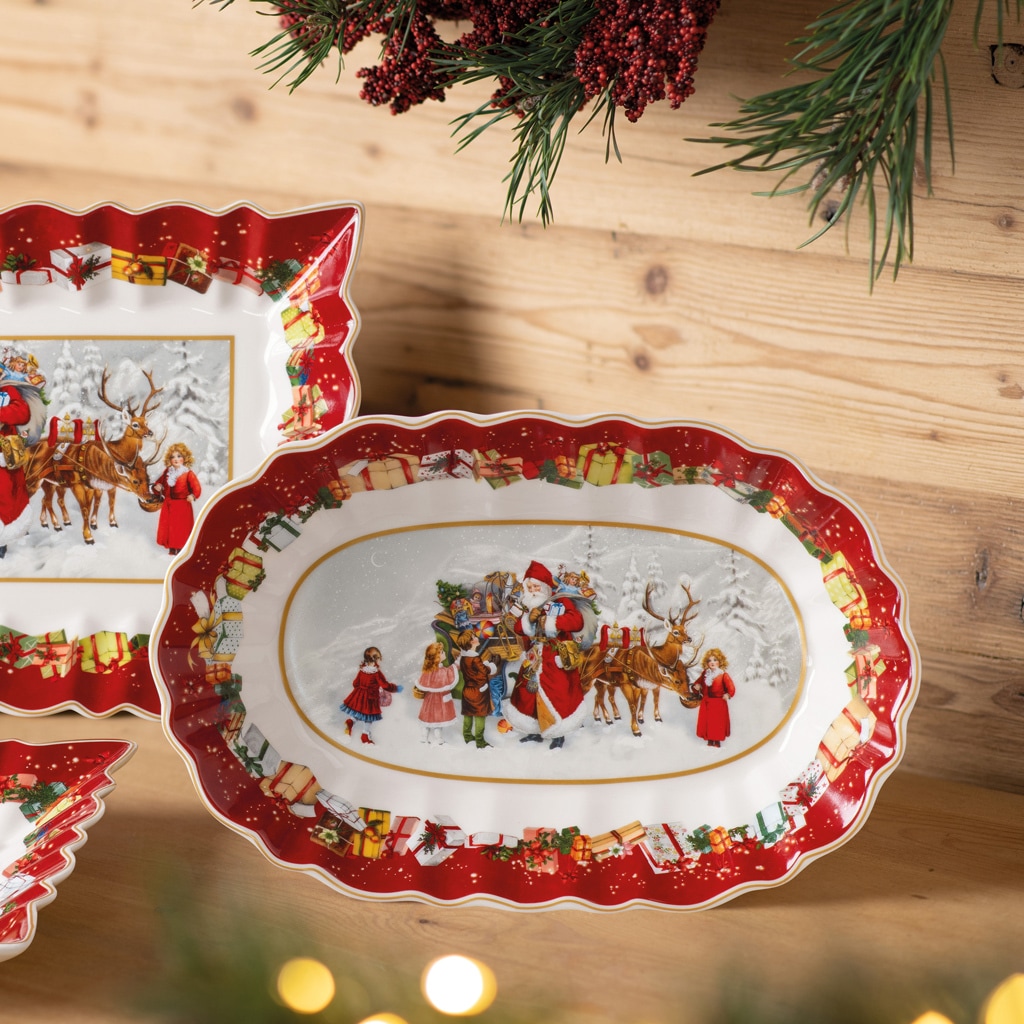 Villeroy & Boch Schale »Schale Santa und Kinder Toy's Fantasy 30 x 20 cm bunt« 1 tlg.