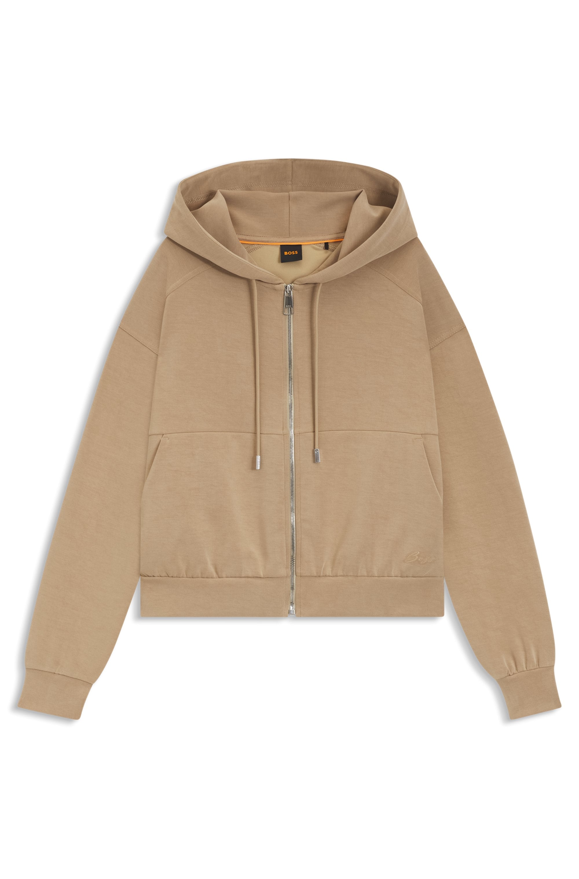 BOSS ORANGE Kapuzensweatjacke "Elijak Premium Damenmode", im Oversized Fit günstig online kaufen