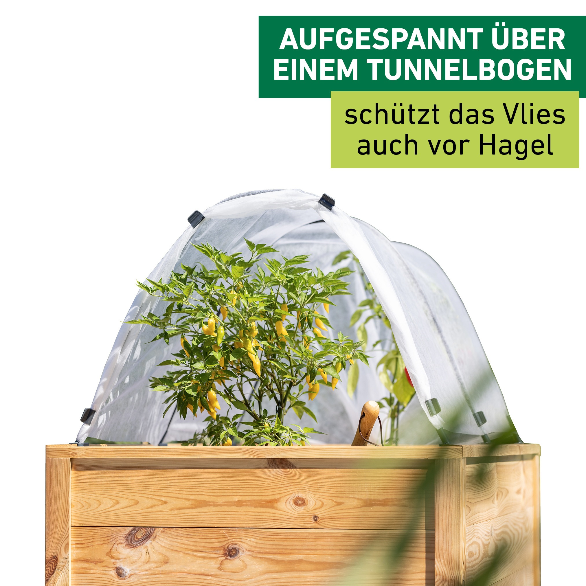 Windhager Gartenvlies »Basic für gesundes Wachstum« 1 Stk. tlg. Abdeckvlies 10 x 1,5 m 17 g/m², Gartenfolie, weiß