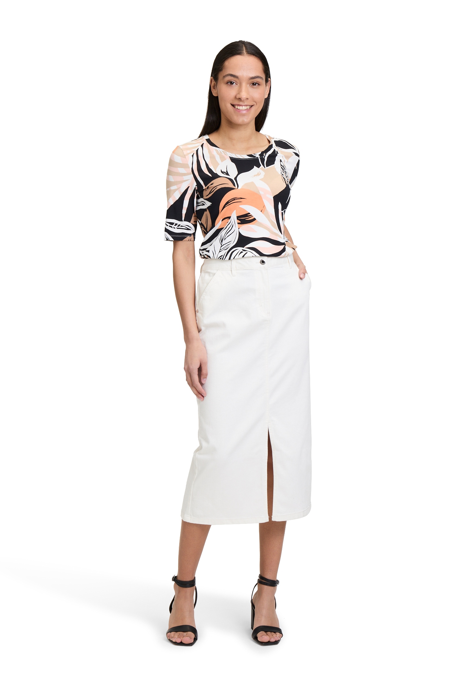 Betty Barclay Kurzarmshirt »Betty Barclay Damen Basic Shirt mit Print«, (1 tlg.), Druck