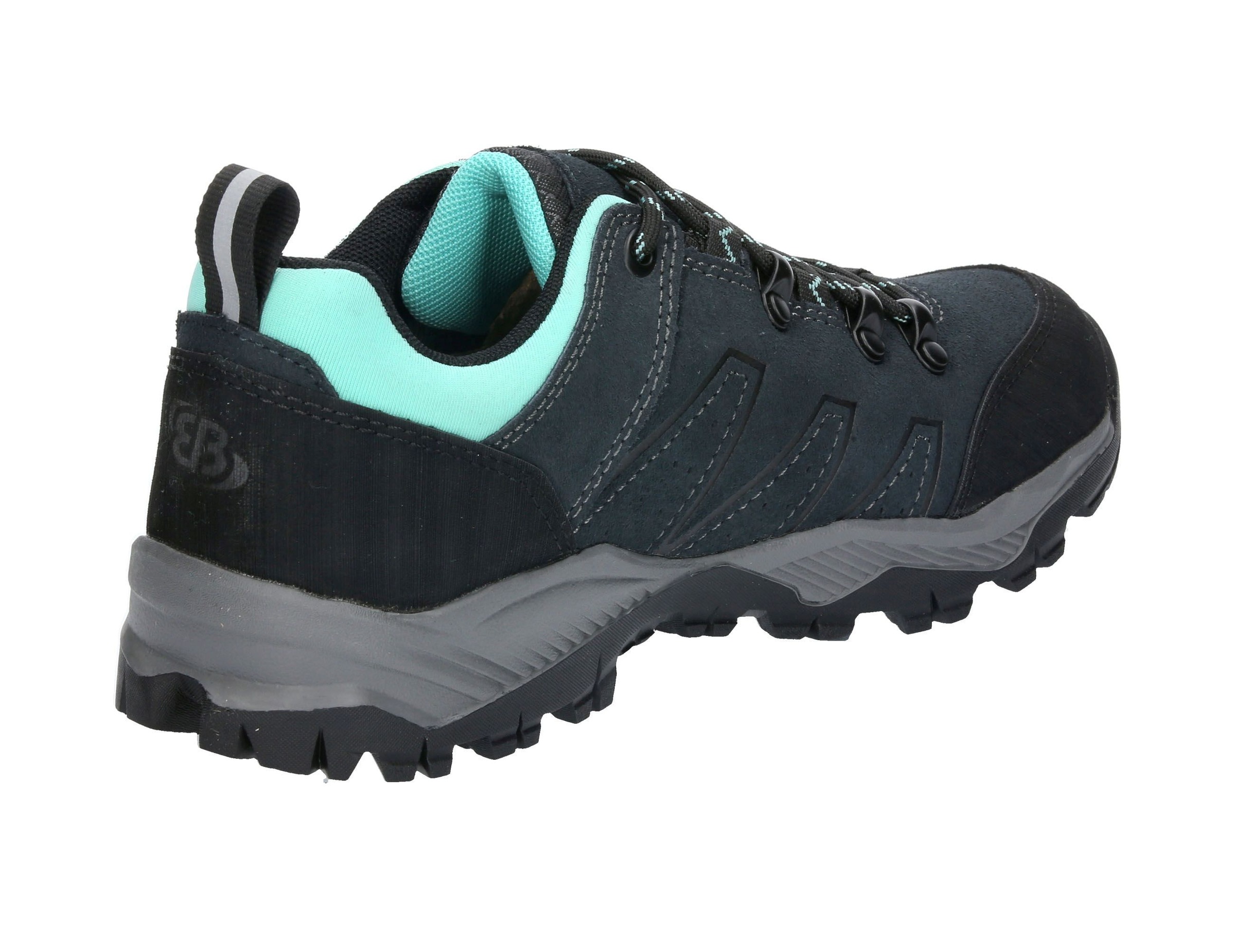 Wanderschuh BRÜTTING "Outdoorschuh Mount Princeton Low", Damen, Gr. 36, blau, Veloursleder, Schuhe Wanderschuh 3