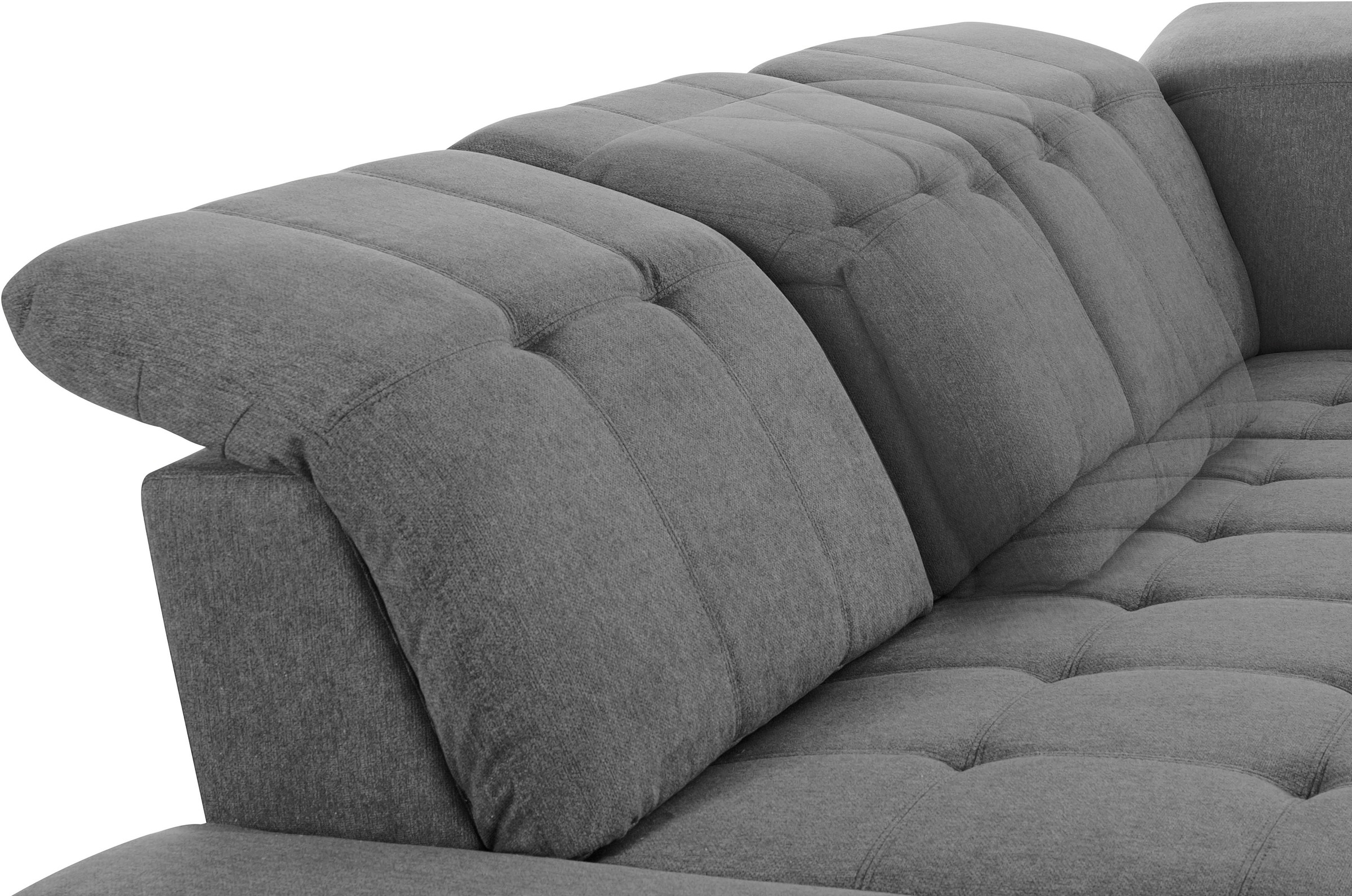 COTTA Ecksofa »Holiday L-Form mit Sitztiefen-, Armteil- und Kopfteilverstellung«, wahlweise mit Bettfunktion & Bettkasten