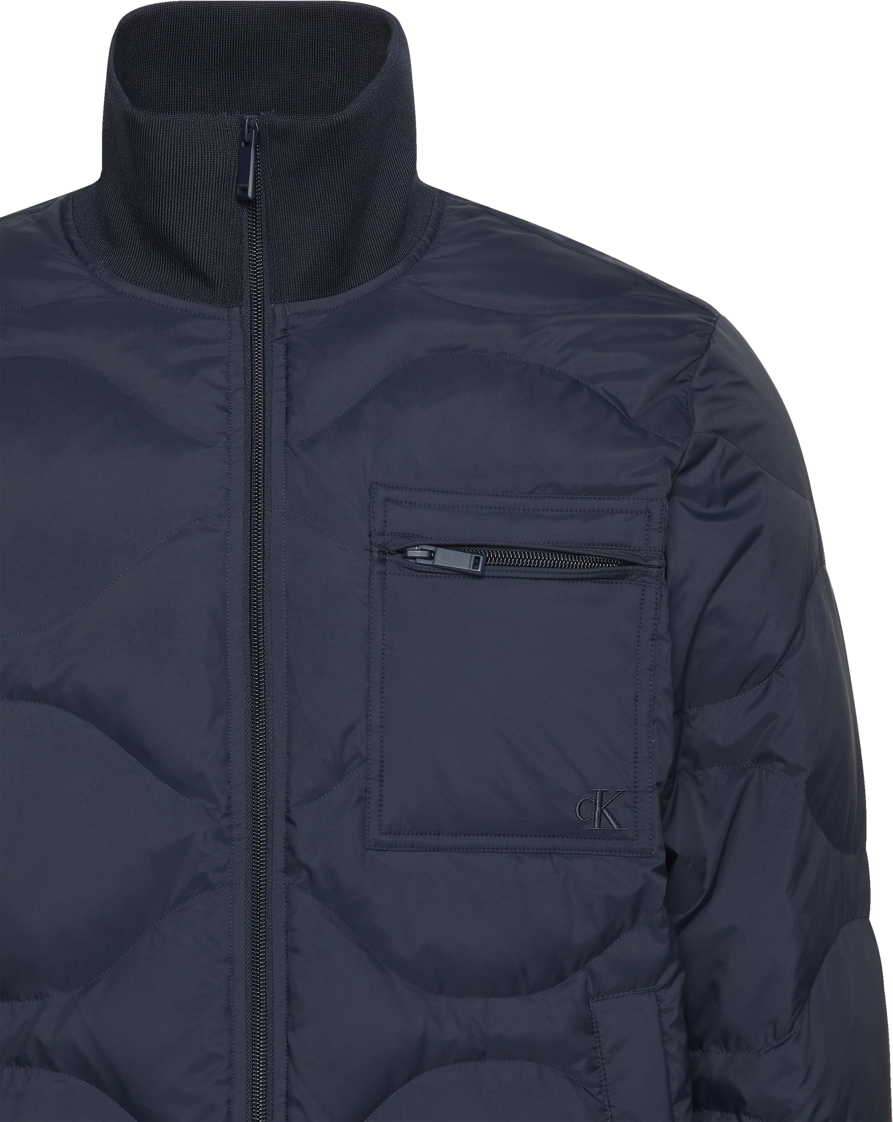 Calvin Klein Jeans Daunenjacke ohne Kapuze Strickkragen, Regular Fit, warm günstig online kaufen