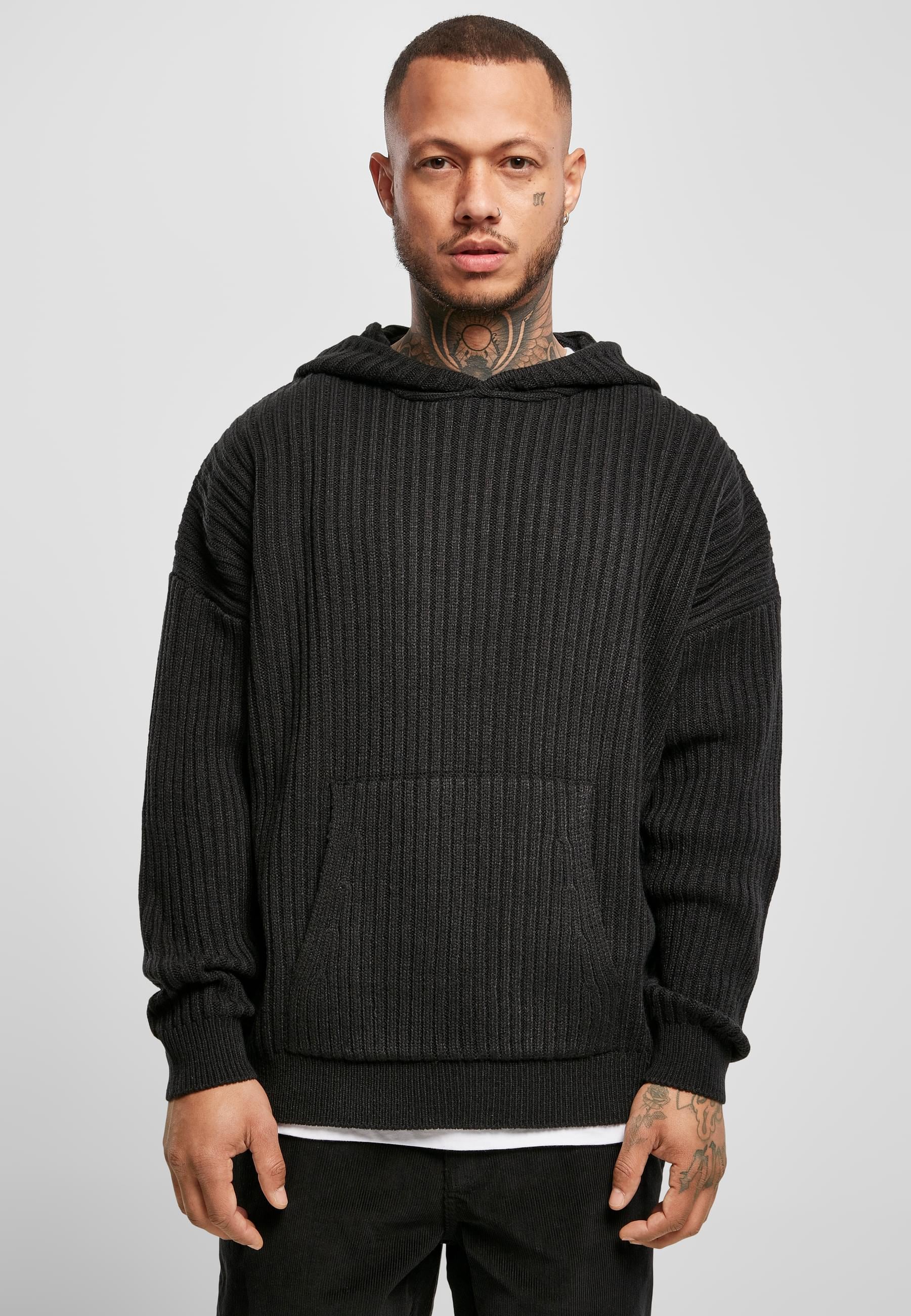 URBAN CLASSICS Kapuzensweatshirt »Urban Classics Herren Knitted Hoody«, (1 tlg.)