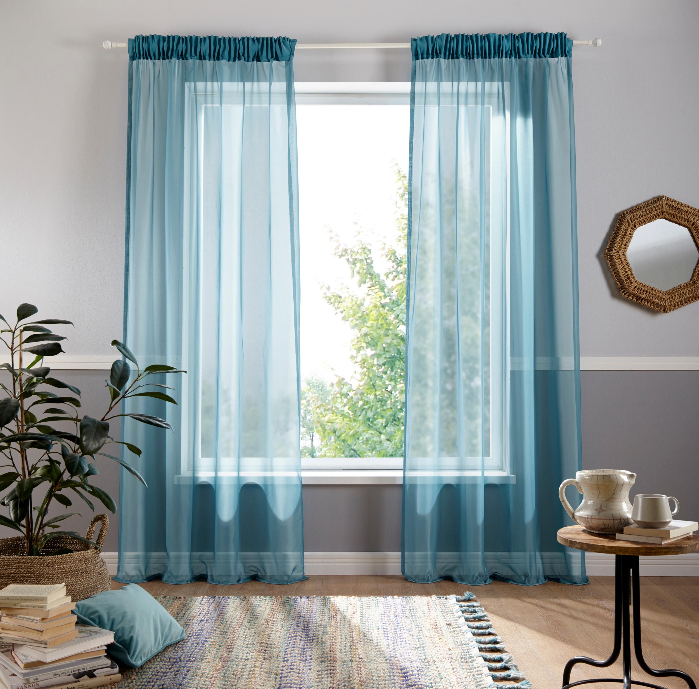 OTTO home Gardine "Ari" Multifunktionsband 1 Stk. tlg. Bestseller mit 4,5-S günstig online kaufen