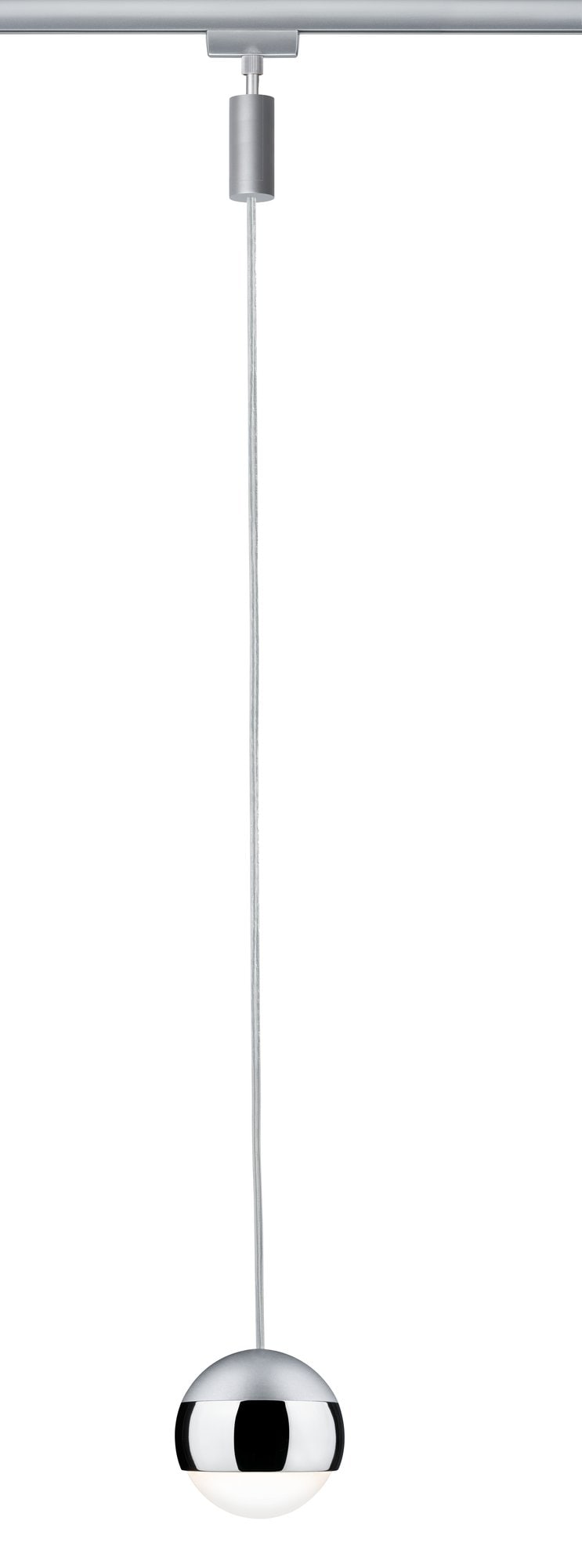 Paulmann Schienensystem-Leuchten »URail Pendel Capsule II 400lm 6,3W 2700K 230V Schwarz matt, Chrom«, (1 tlg.), dimmbar