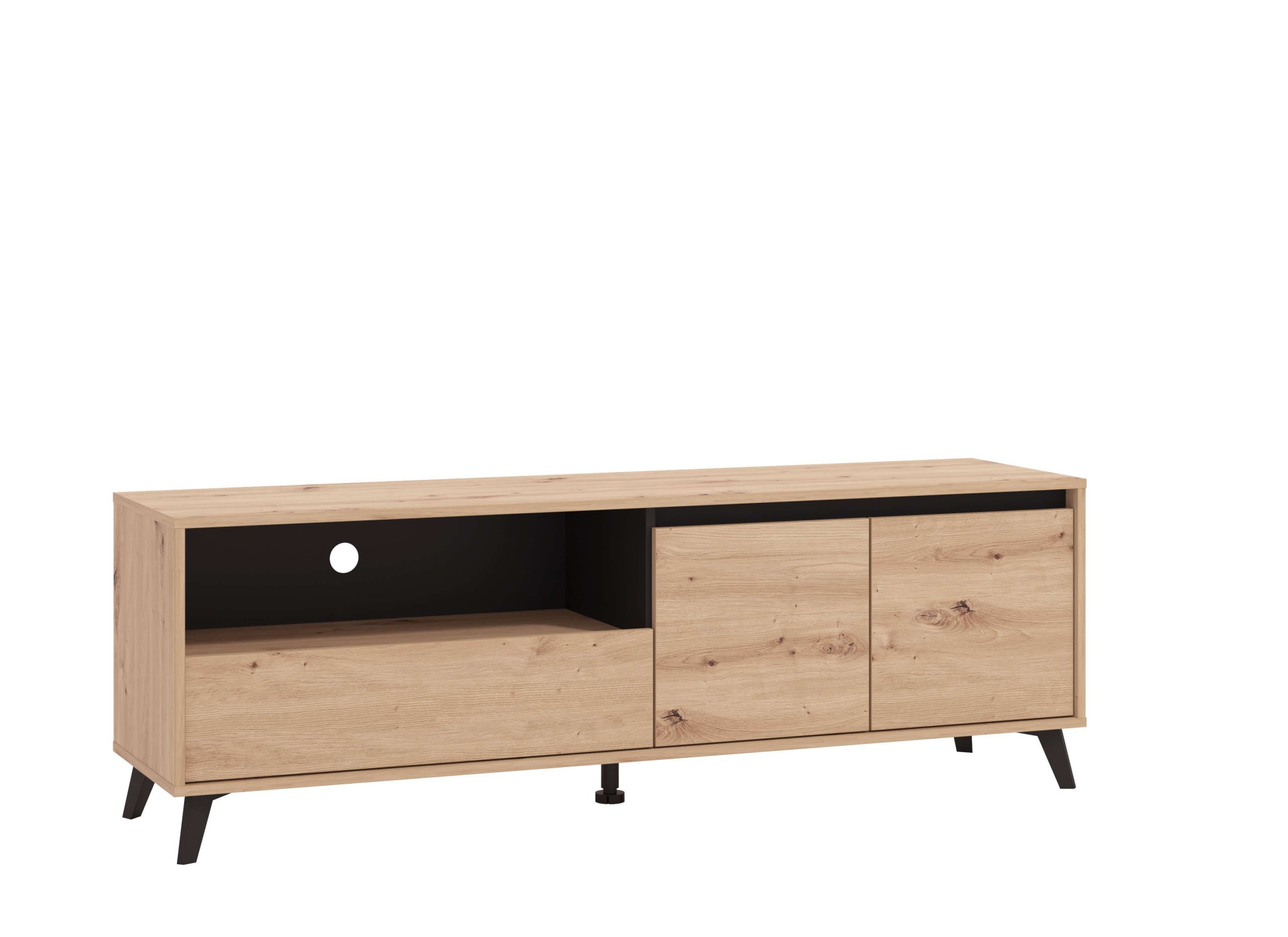 Home affaire TV-Board "Stirling, TV-Kommode, TV-Board, TV-Schrank, Breite 158,5 cm" in 2 Farbausführungen, 2 Türen, mit Schublade
