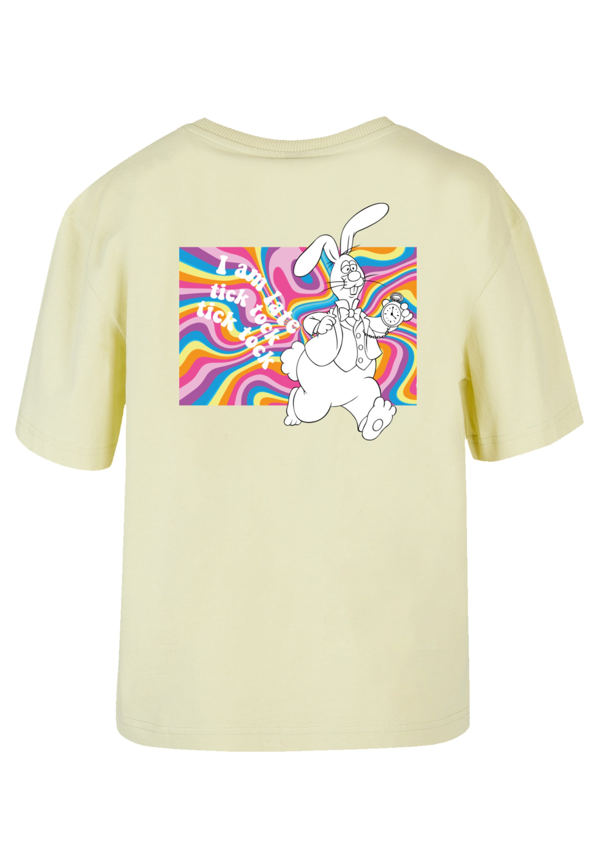 F4NT4STIC T-Shirt »Alice im Wunderland Uhr Hase«, Premium Qualität, Nostalgie, Kinderserie