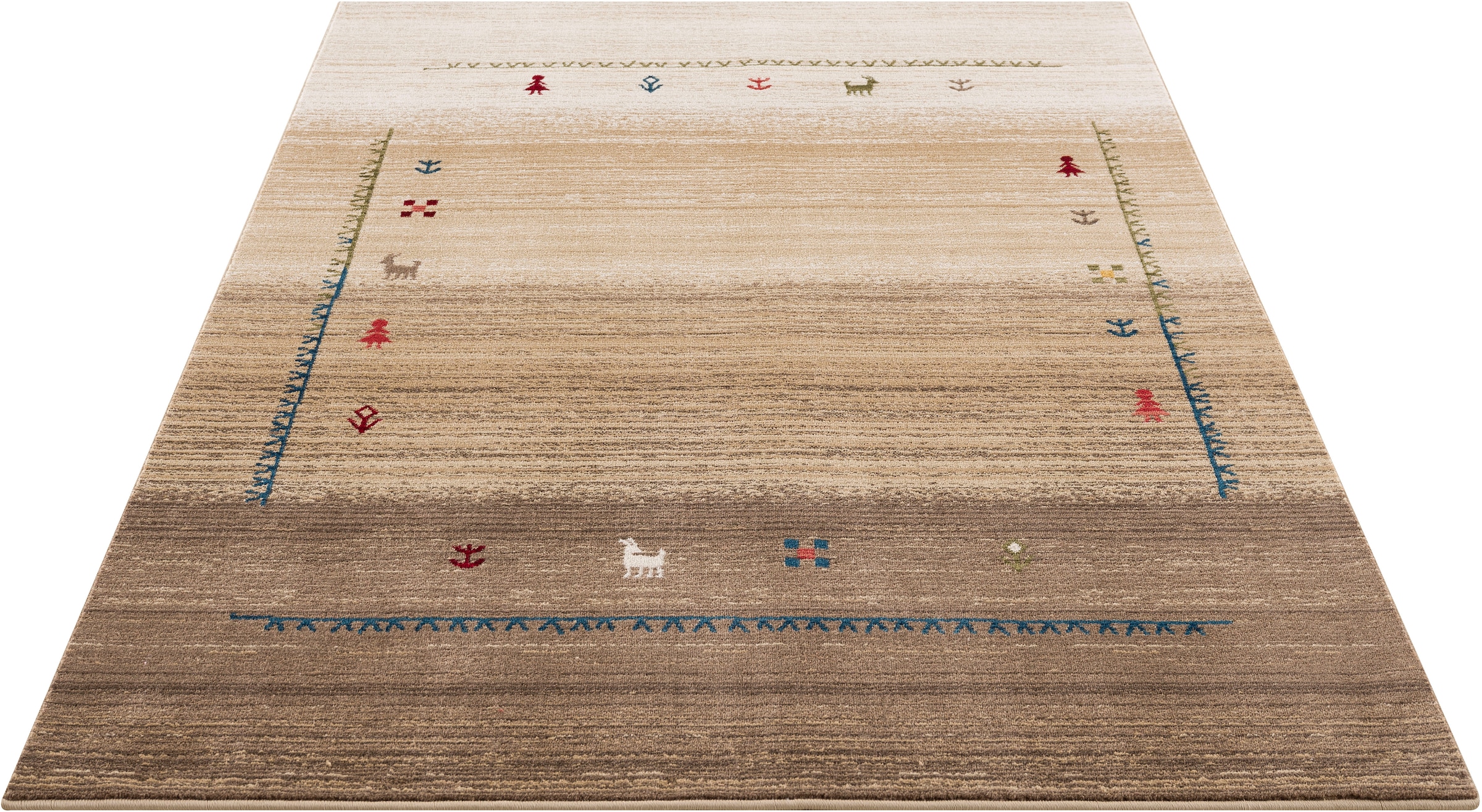 Timbers Teppich »Arkansas«, rechteckig, Farbverlauf, Wohnzimmer, Orient-Optik, Rechnung BAUR | Schlafzimmer, auf Esszimmer
