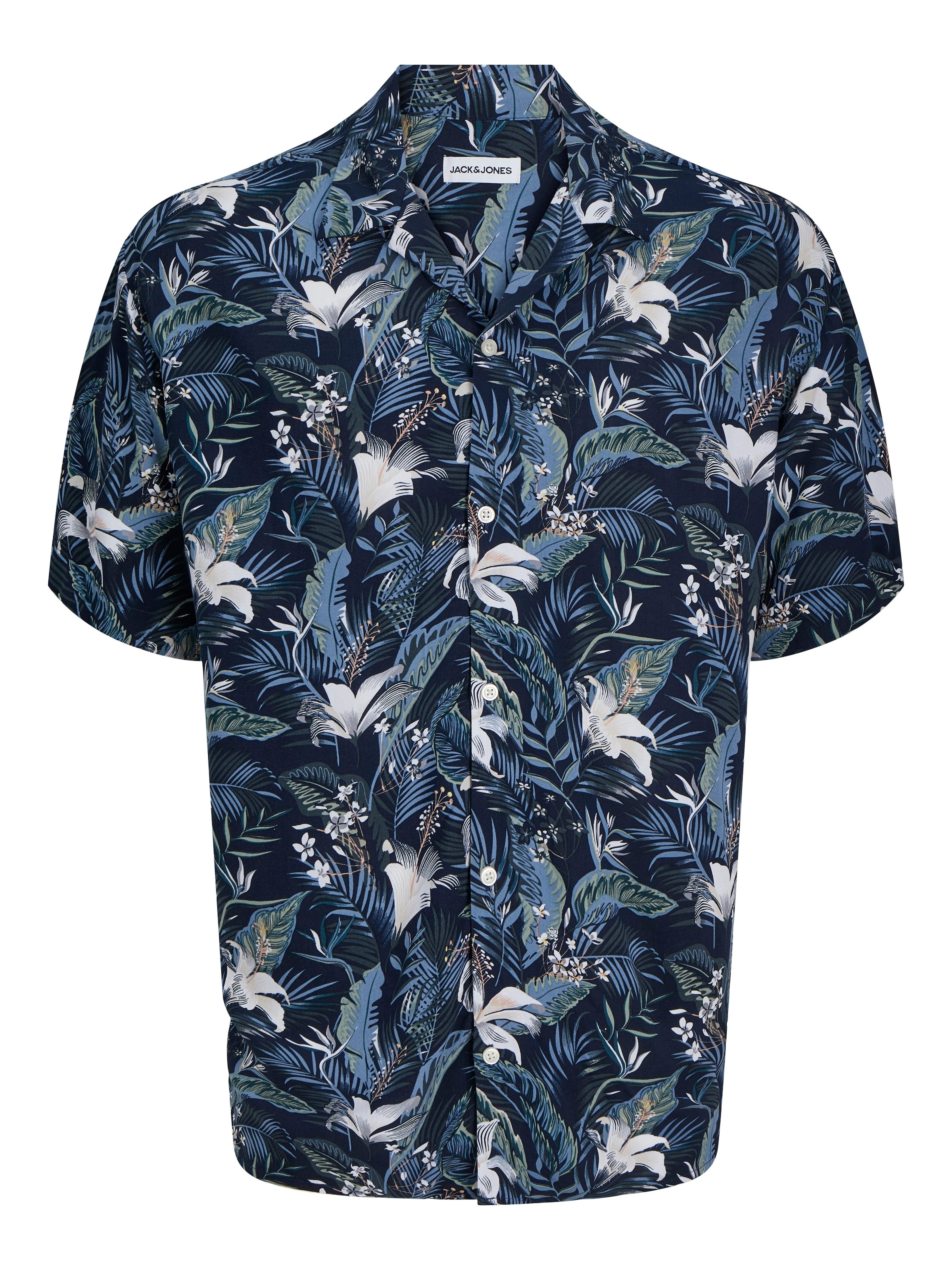 Jack & Jones Kurzarmhemd »JJEJEFF TROPICAL AOP RESORT SHIRT SS SN«, mit All-Over Print