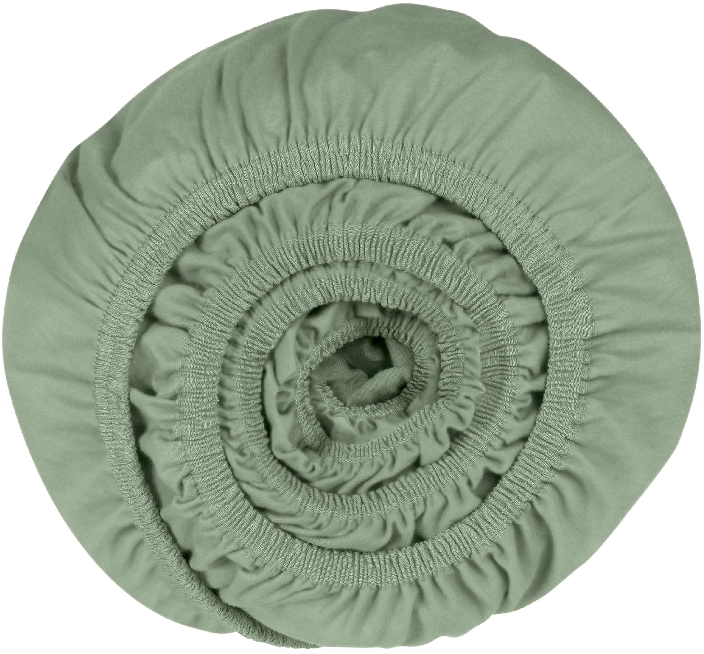 Schiesser Spannbettlaken »Jessi aus 100% Baumwolle«, für Matratzen bis zu 22 cm Höhe, MADE IN GREEN by OEKO-TEX®