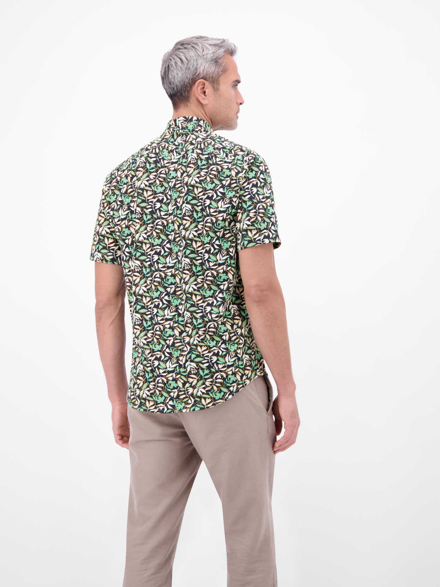 LERROS Kurzarmhemd "1/2 Hemd aus 100 % Baumwolle, floral bedruckt" günstig online kaufen