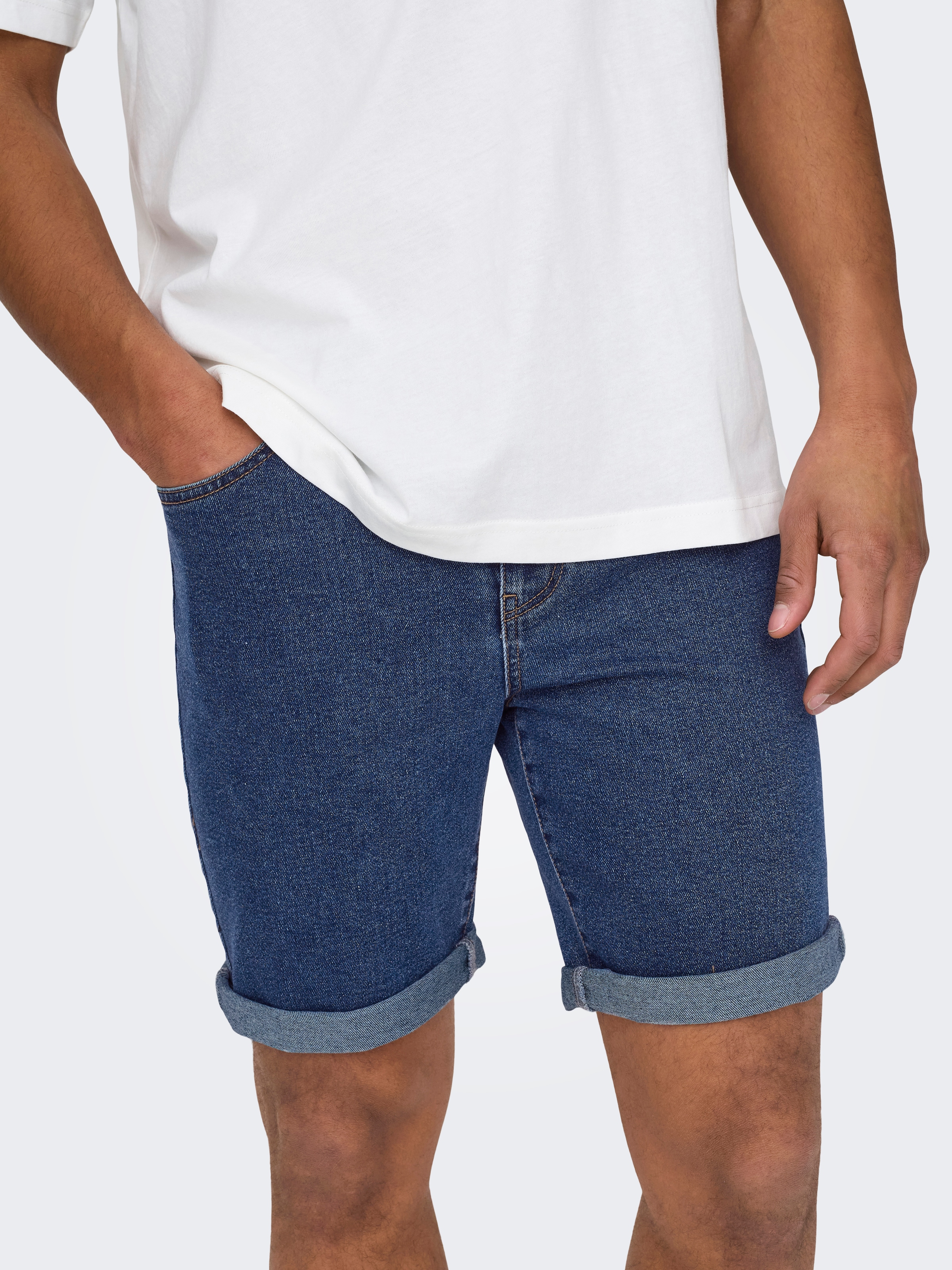 ONLY & SONS Shorts »ONSPLY MBD 9039 PIM DNM SHORTS«