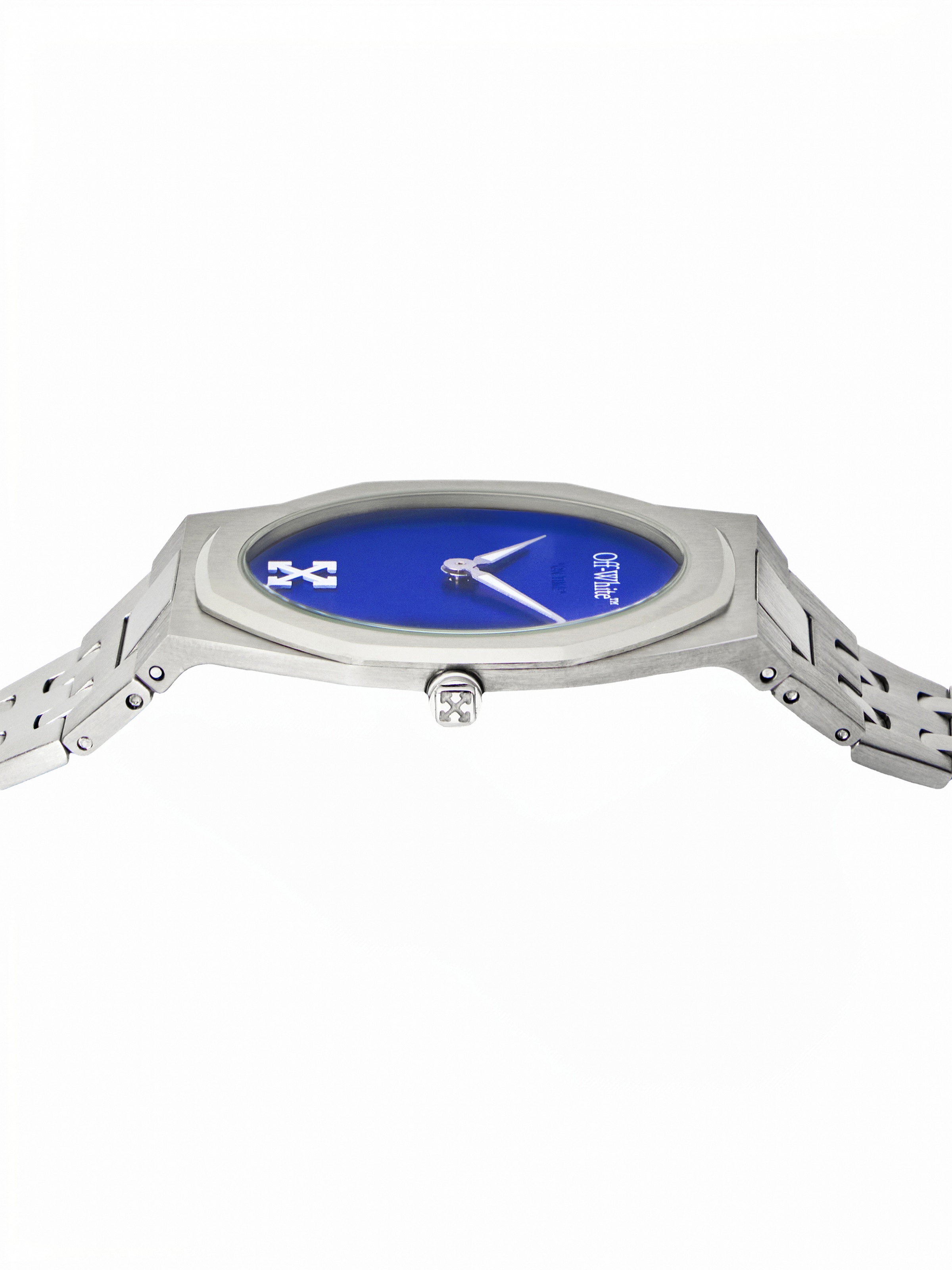 OFF-WHITE Quarzuhr »ON TIME« Armbanduhr, Herrenuhr, Edelstahlarmband, analog