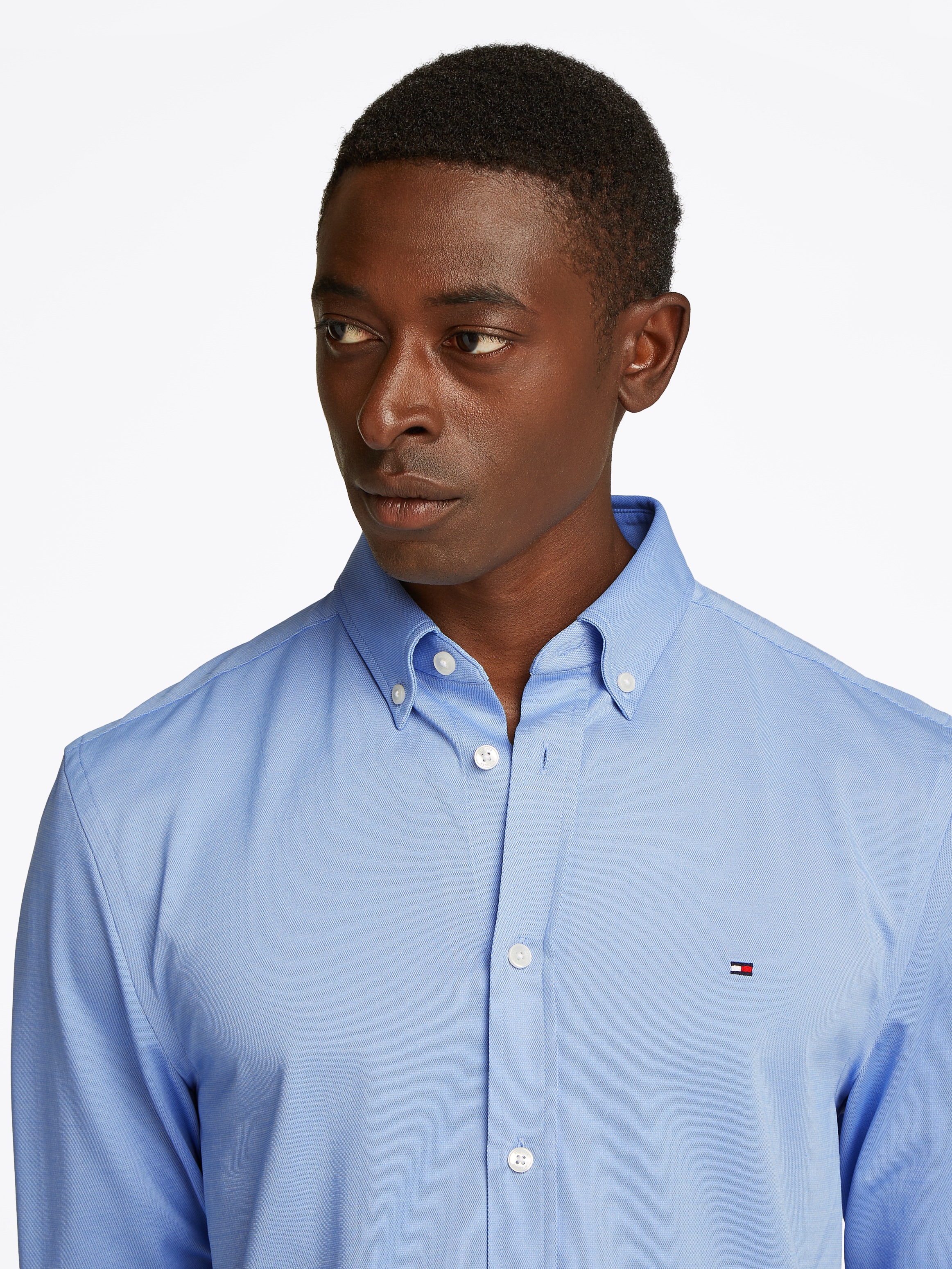 Tommy Hilfiger Langarmhemd "PERFORMANCE TWO TONE SF SHIRT" günstig online kaufen