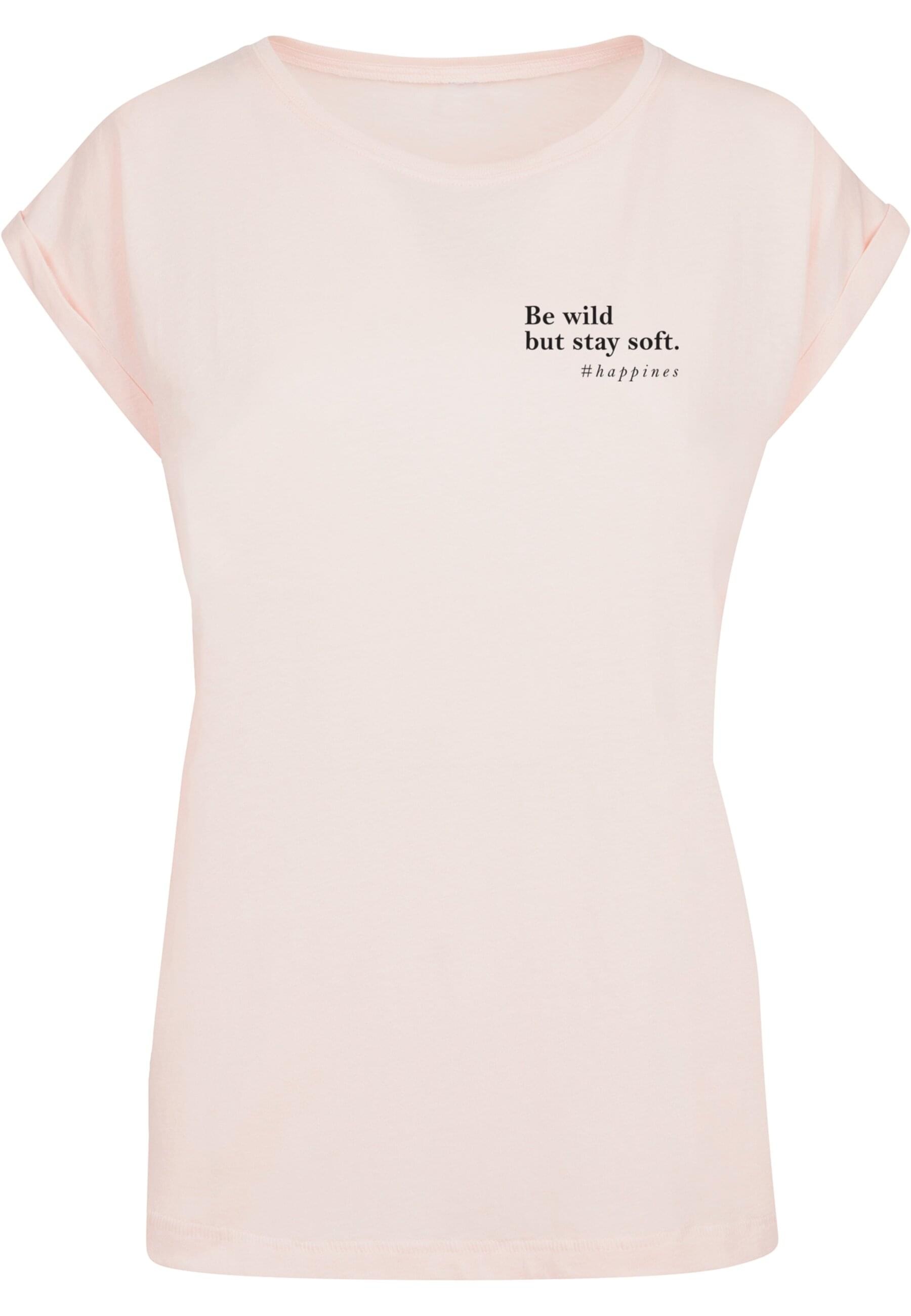 Merchcode T-Shirt "Merchcode Damen Ladies Happines T-Shirt", (1 tlg.) günstig online kaufen