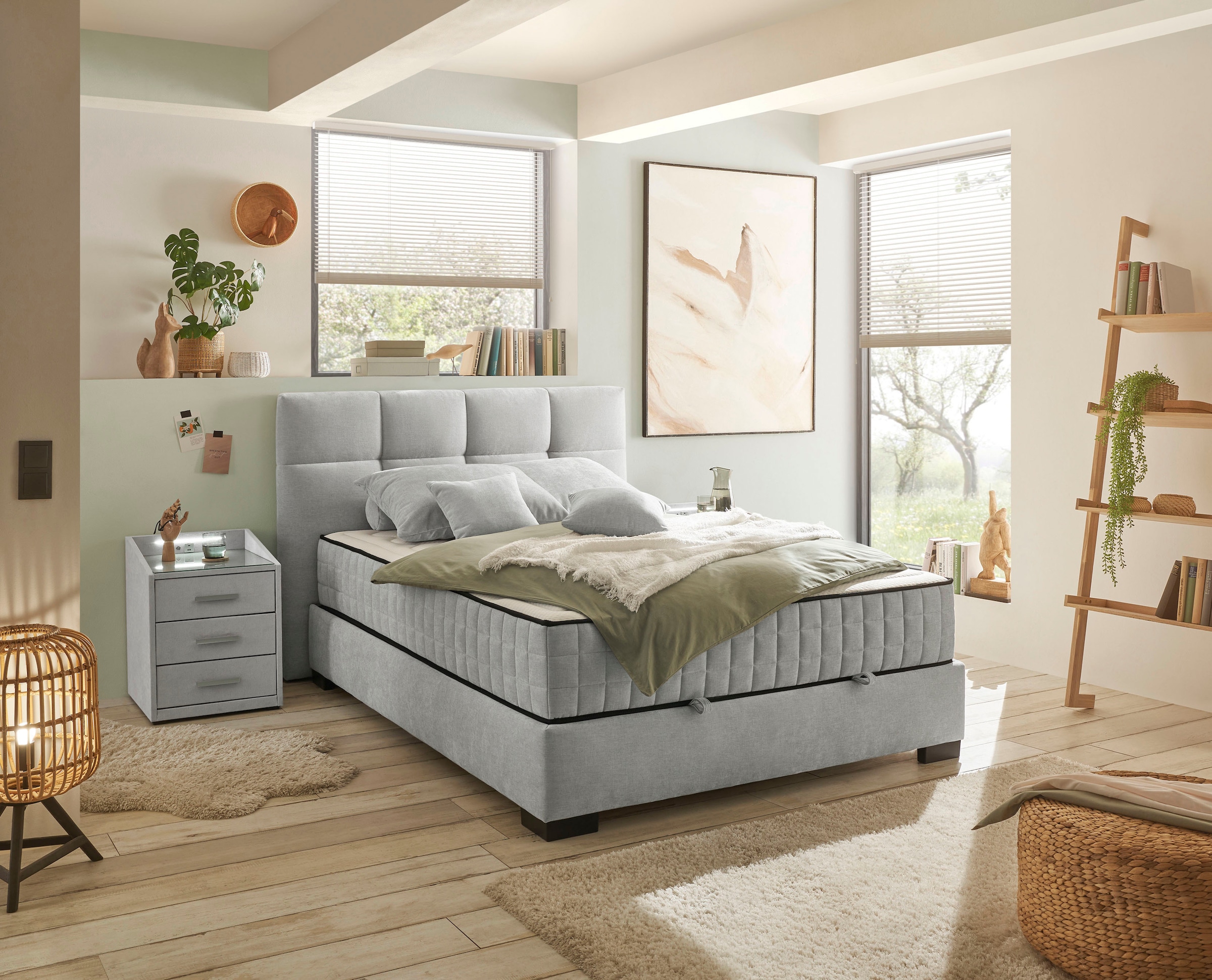 ED EXCITING DESIGN Boxbett »Nagol«, mit Bettkasten, mit Wendematratze, erhältlich in verschiedenen Breiten