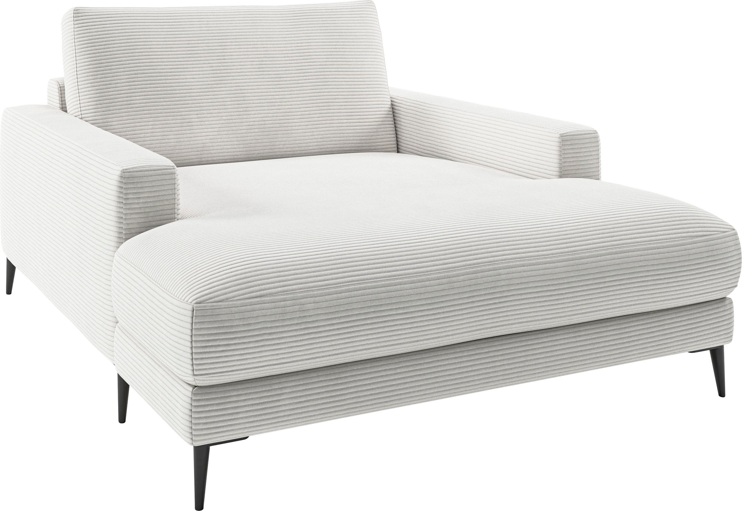 INOSIGN Chaiselongue »Downtown Loungemöbel zum Relaxen, B/T/H: 132/170/84 cm«, auch in Bouclé, Cord und Easy care - leicht mir Wasser zu reinigen