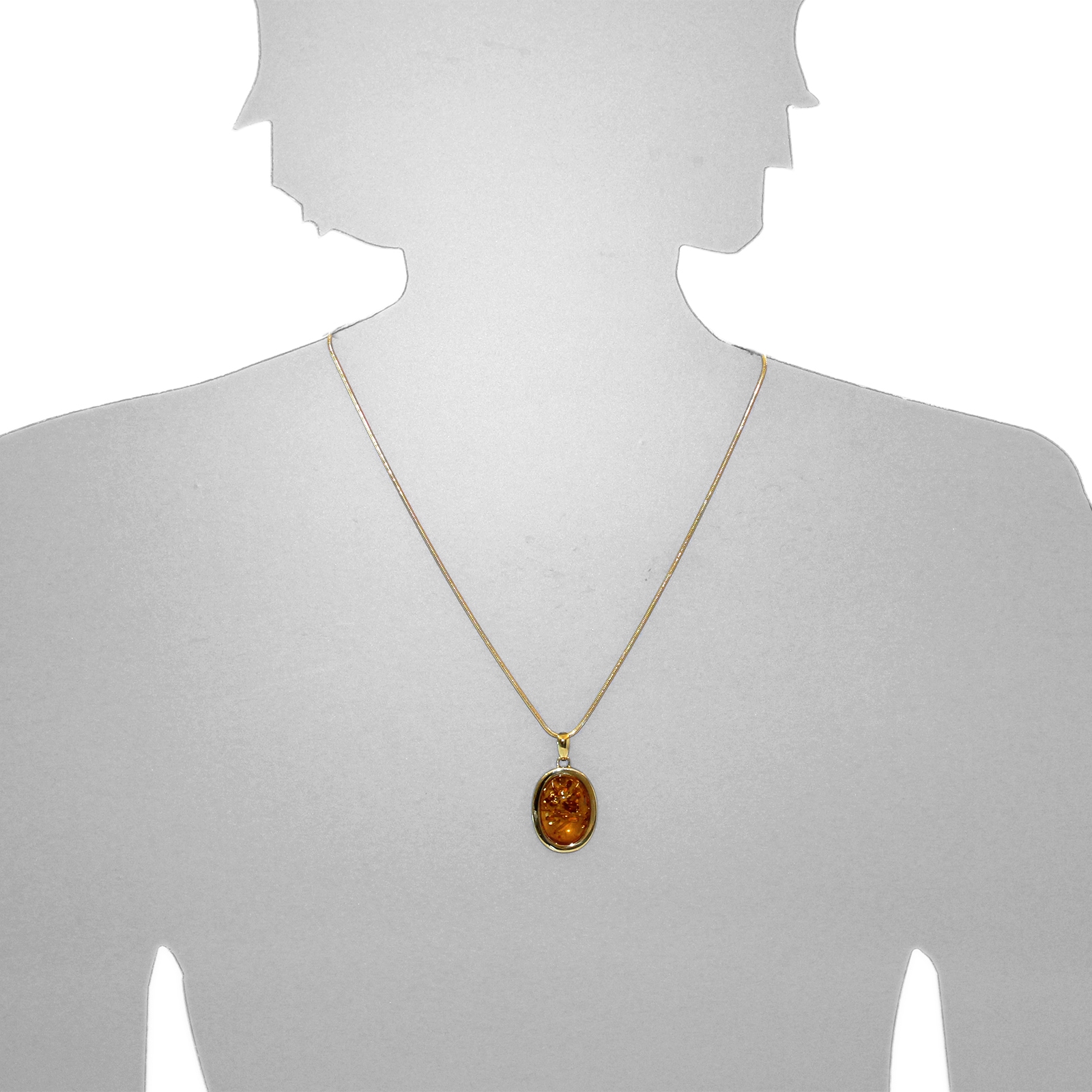 OSTSEE-SCHMUCK Kettenanhänger »- Grace - Gold 333/000 - Bernstein«