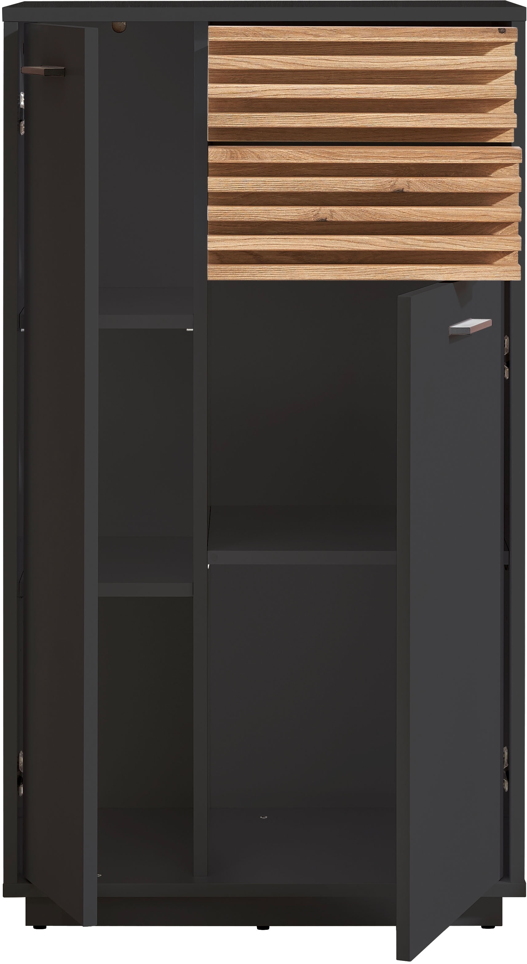 BASIC by Balculina Midischrank »Liguria B/H/T 60x106x35 cm« 1 Stk. tlg. Breite 60cm, Unterflurauszug, FSC-Mix 70%