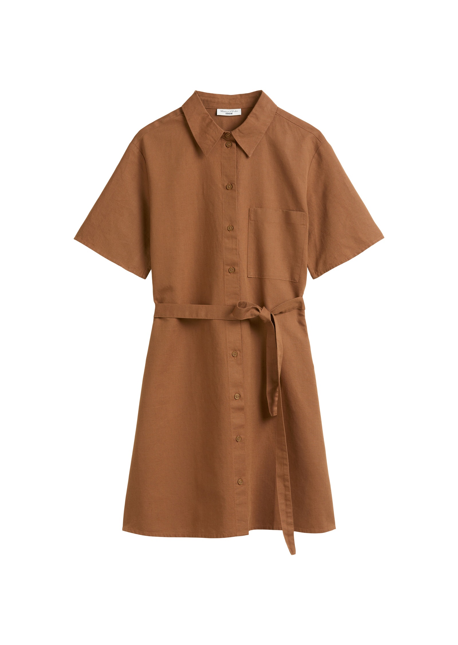 Marc O'Polo DENIM Hemdblusenkleid »aus Leinen-Baumwolle-Mix«