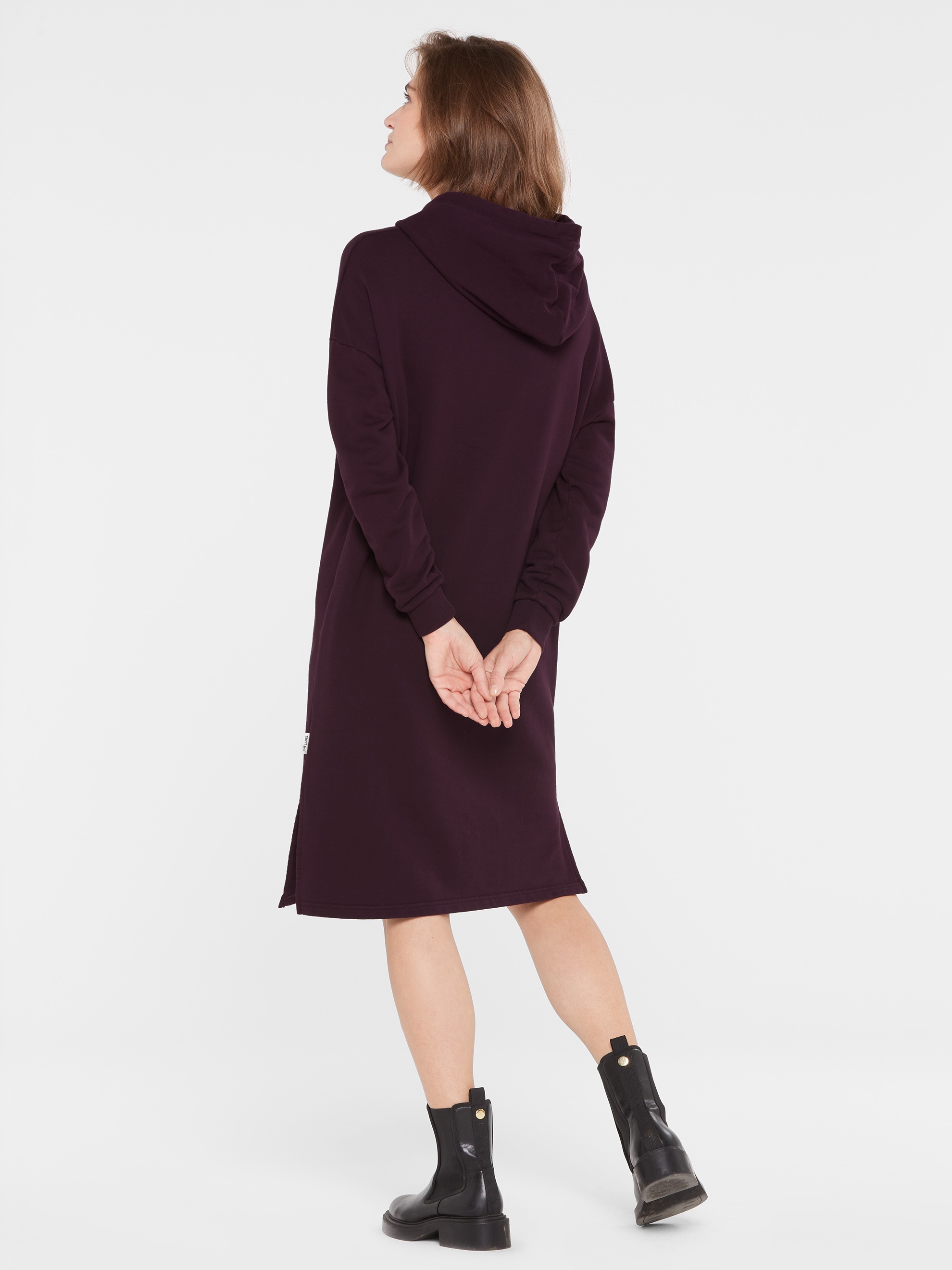SENSES.THE LABEL Sweatkleid Ohne Taschen aus Baumwolle